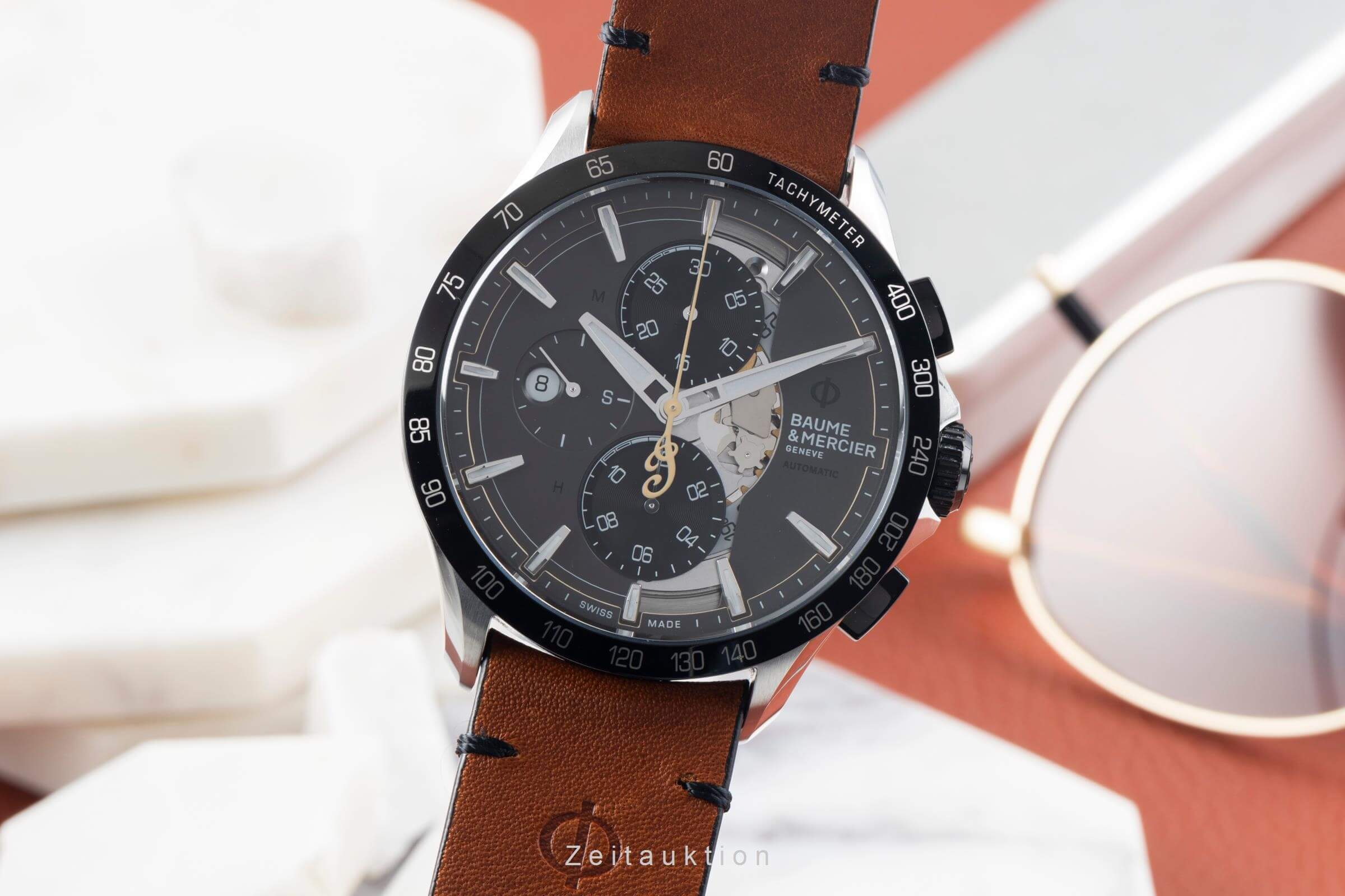 Baume & Mercier Clifton chronograph steel automatic men's watch 65843 M0A10402 LP: 4900EUR Limited  [2500569] - Image 2