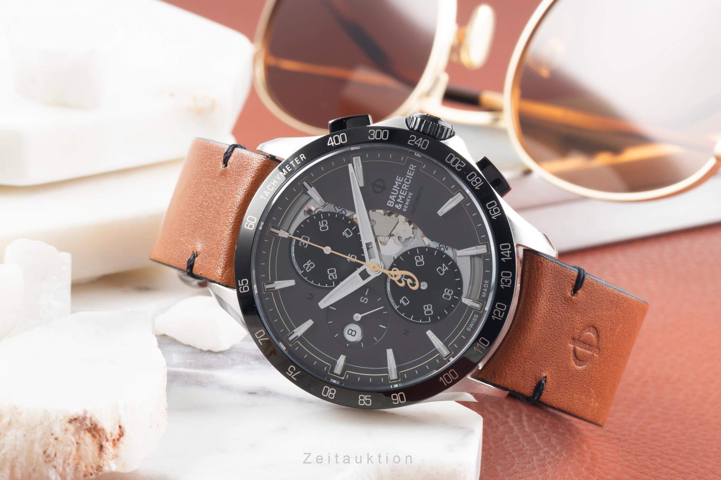 Baume & Mercier Clifton chronograph steel automatic men's watch 65843 M0A10402 LP: 4900EUR Limited  [2500569] - Image 3