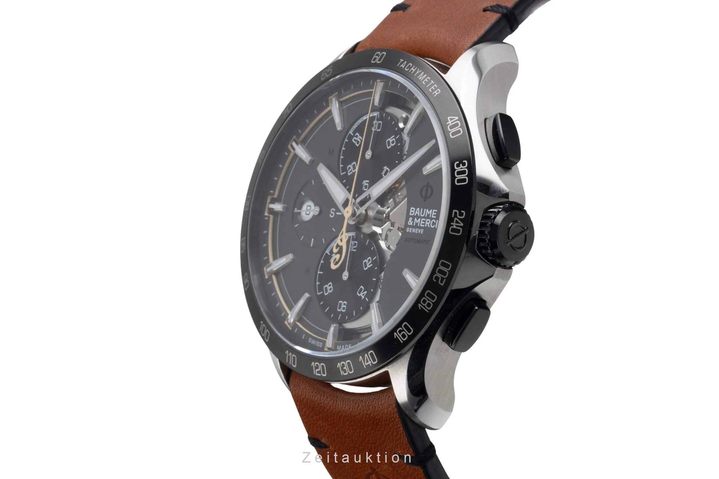 Baume & Mercier Clifton chronograph steel automatic men's watch 65843 M0A10402 LP: 4900EUR Limited  [2500569] - Image 7