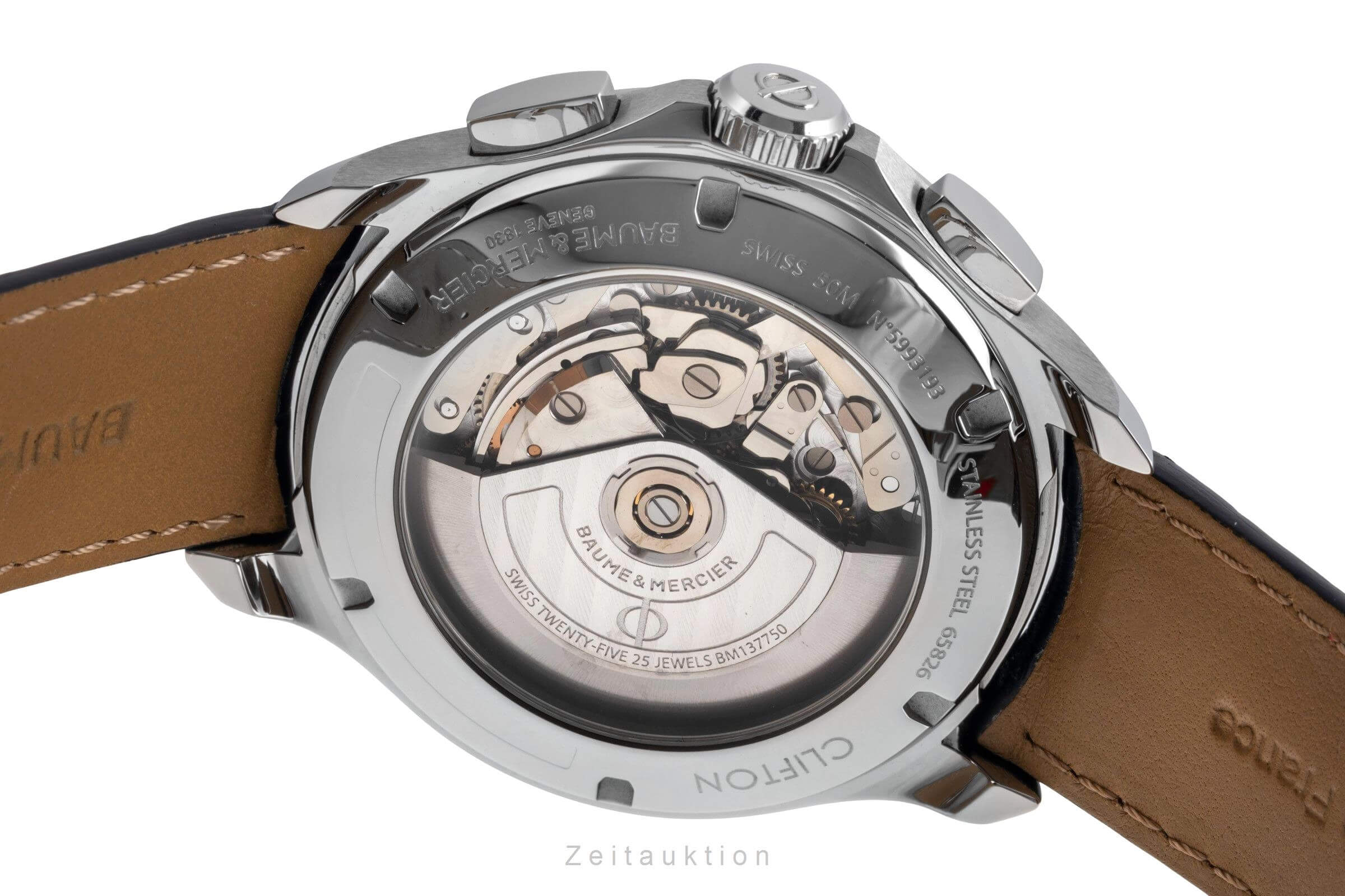 Baume & Mercier Clifton chronograph steel automatic men's watch MOA10370 65826  [2502080] - Image 11