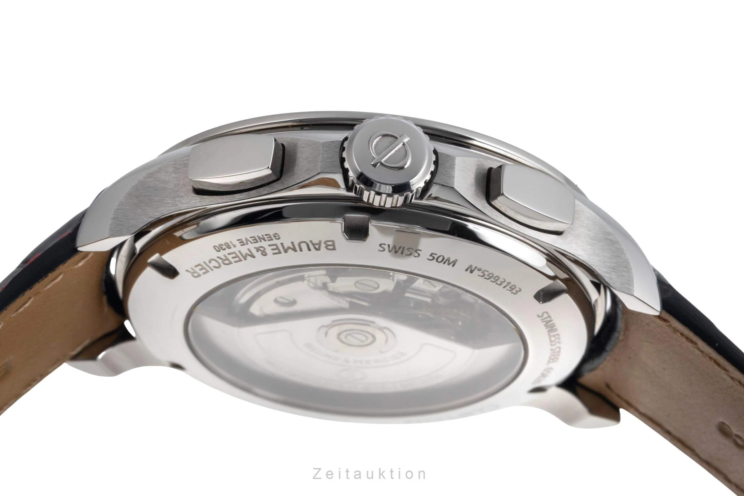 Baume & Mercier Clifton chronograph steel automatic men's watch MOA10370 65826  [2502080] - Image 12