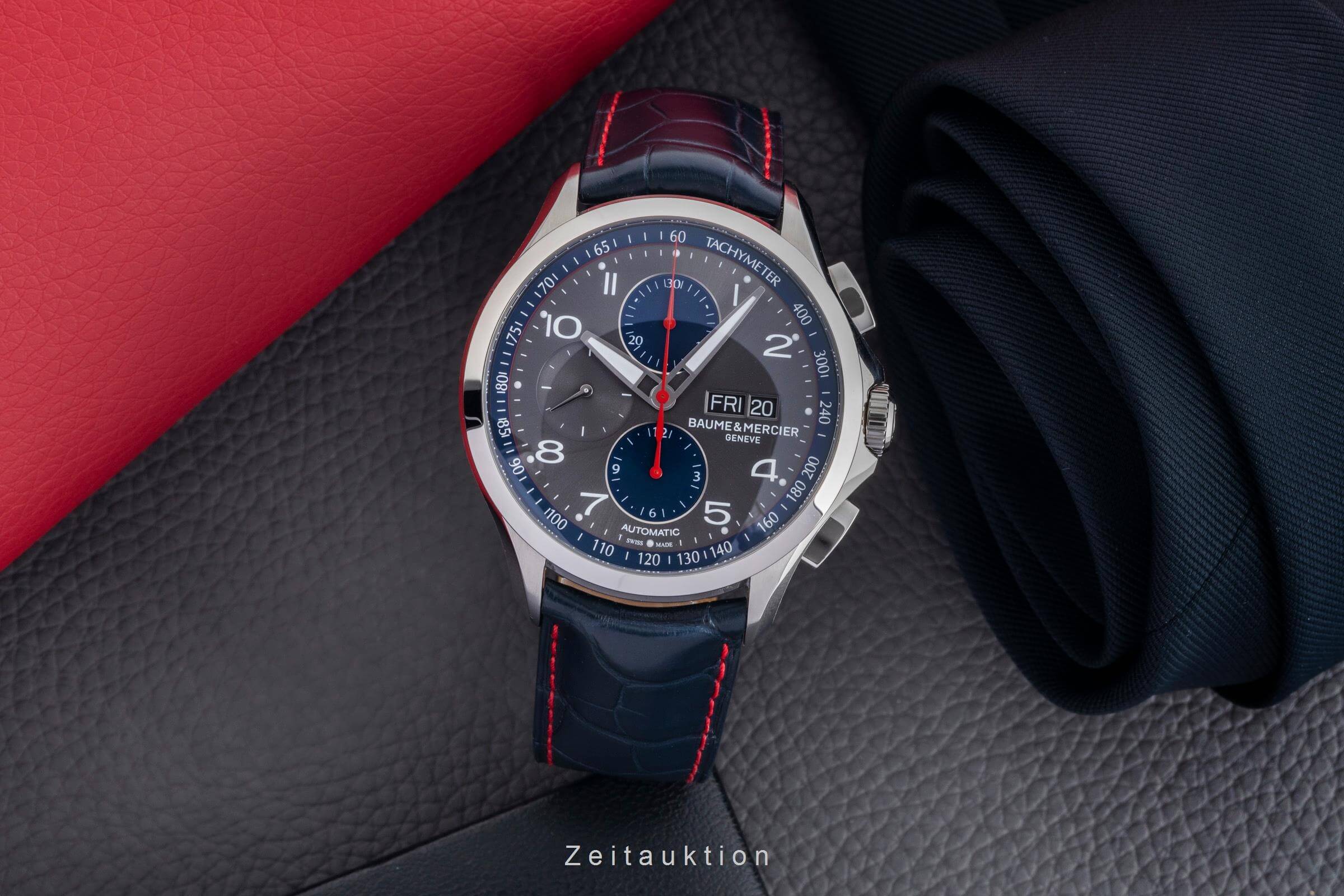 Baume & Mercier Clifton chronograph steel automatic men's watch MOA10370 65826  [2502080] - Image 4