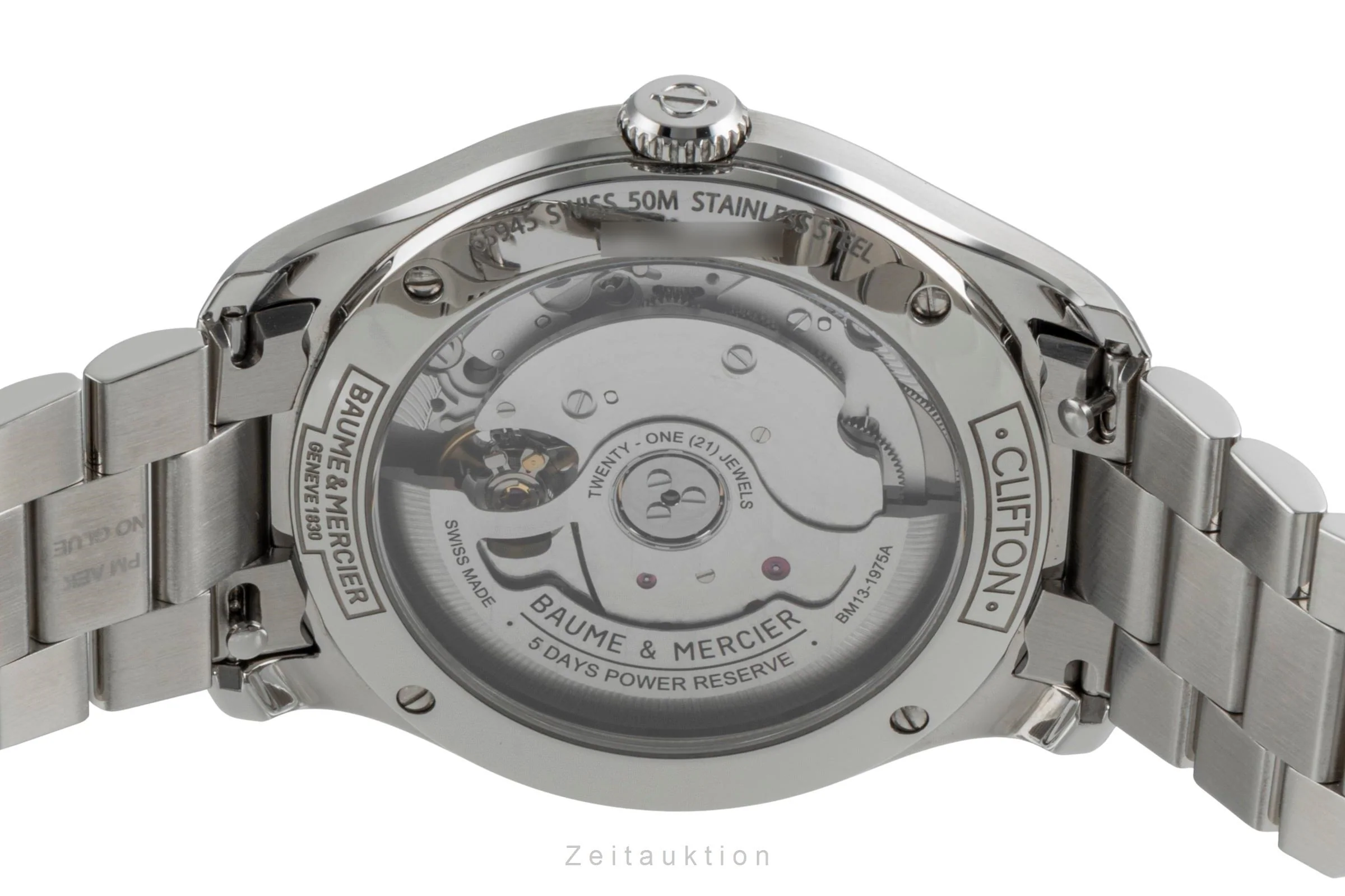 Baume & Mercier Clifton steel automatic men's watch M0A10793 LP: 3700EUR  [2507547] - Image 12