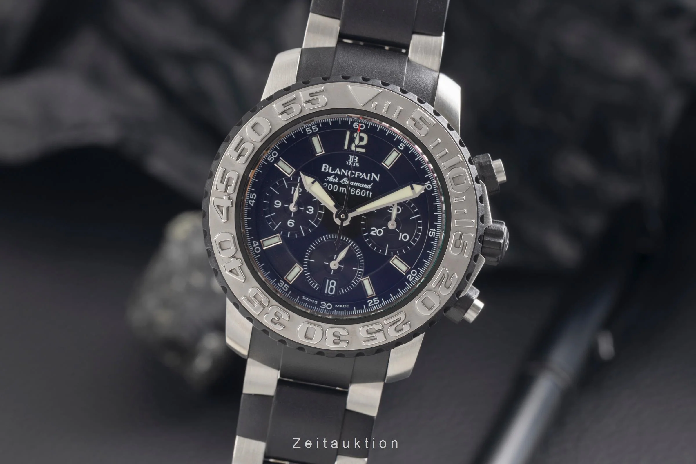Blancpain Air Command chronograph steel automatic men's watch 2285 F  [2503764] - Image 2