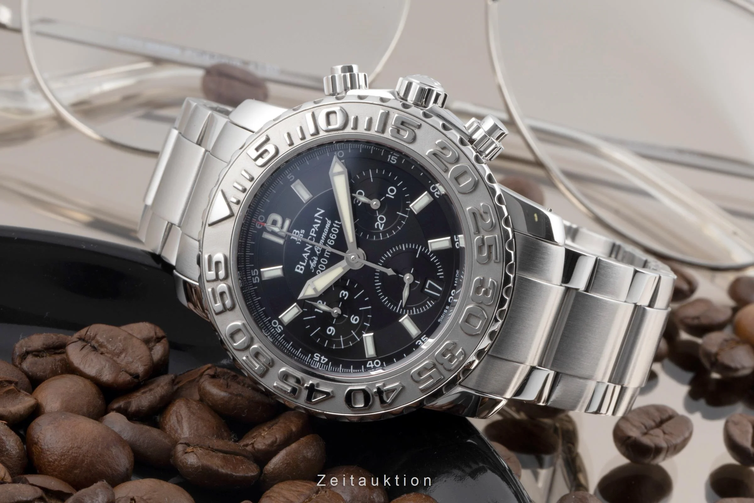 Blancpain Air Command chronograph steel automatic men's watch 2285F-1130  [2600707] - Image 3