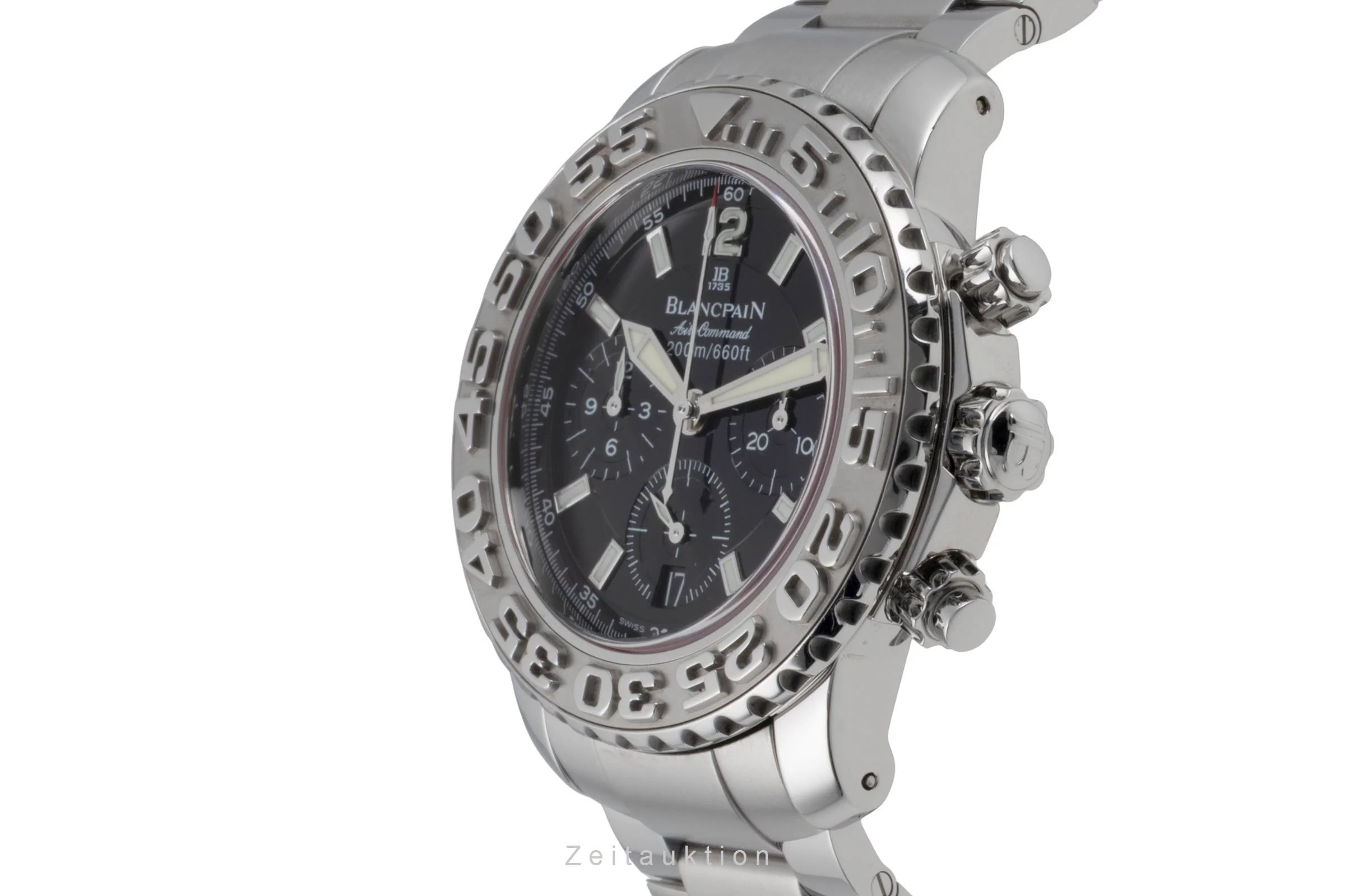 Blancpain Air Command chronograph steel automatic men's watch 2285F-1130  [2600707] - Image 7