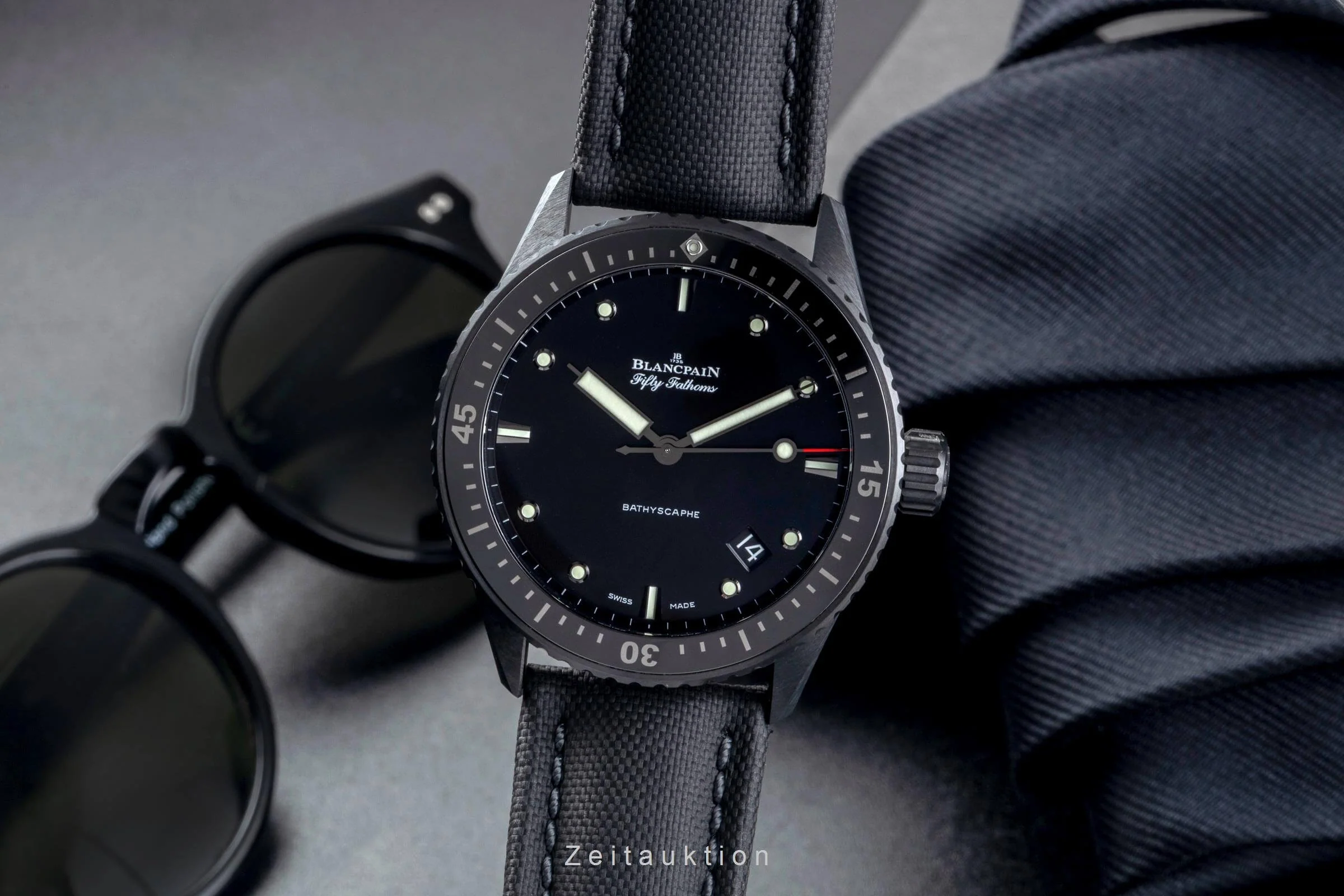 Blancpain Fifty Fathoms ceramic automatic men's watch 5000-0130-B52A LP: 14700EUR  [2501932] - Image 2