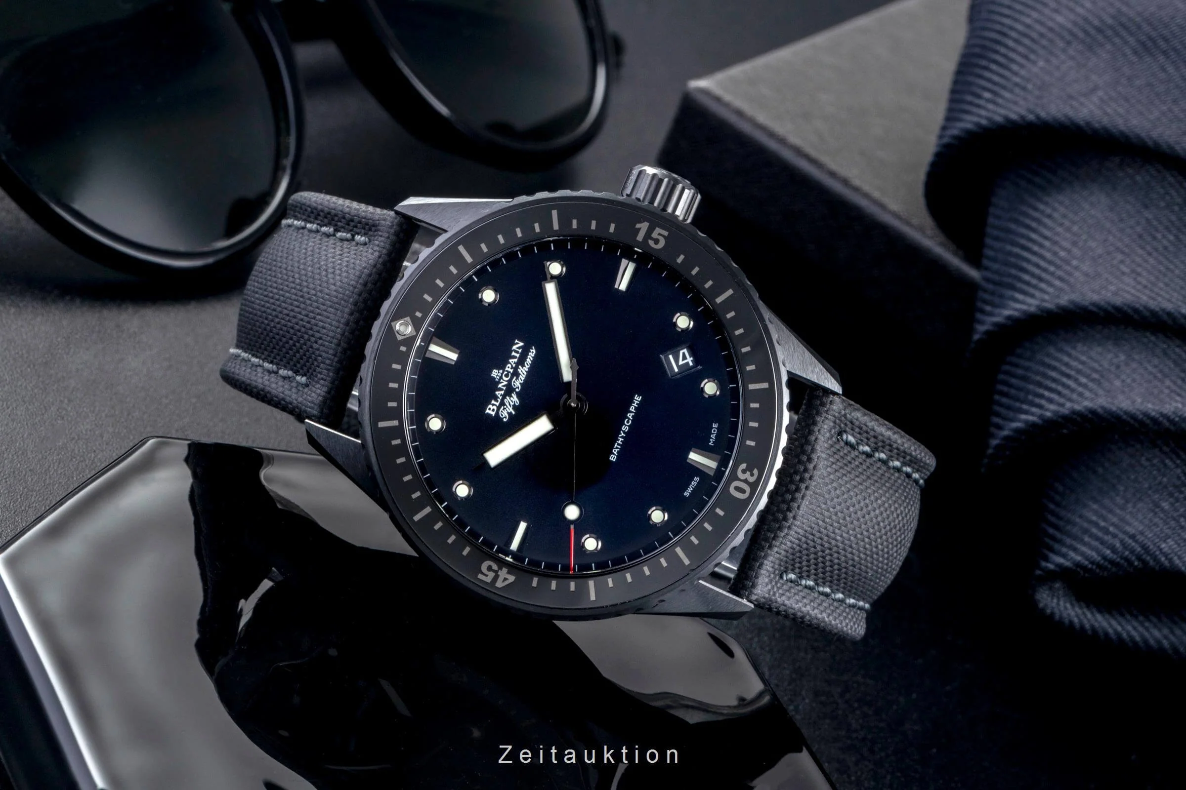 Blancpain Fifty Fathoms ceramic automatic men's watch 5000-0130-B52A LP: 14700EUR  [2501932] - Image 3