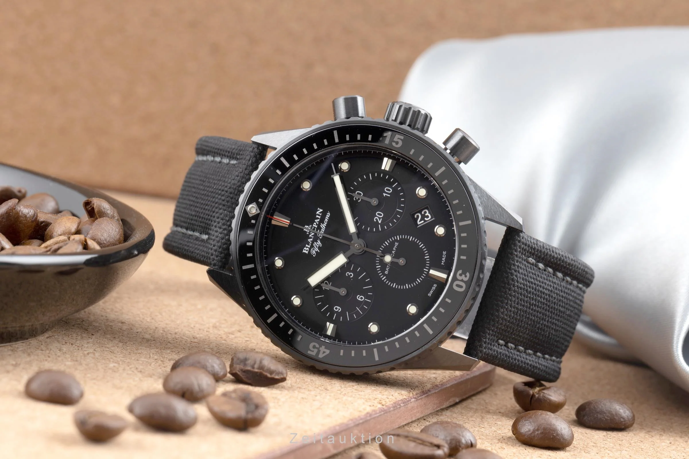 Blancpain Fifty Fathoms chronograph ceramic automatic men's watch 5200-0130-B52A	 LP: 19750EUR  [2506698] - Image 3