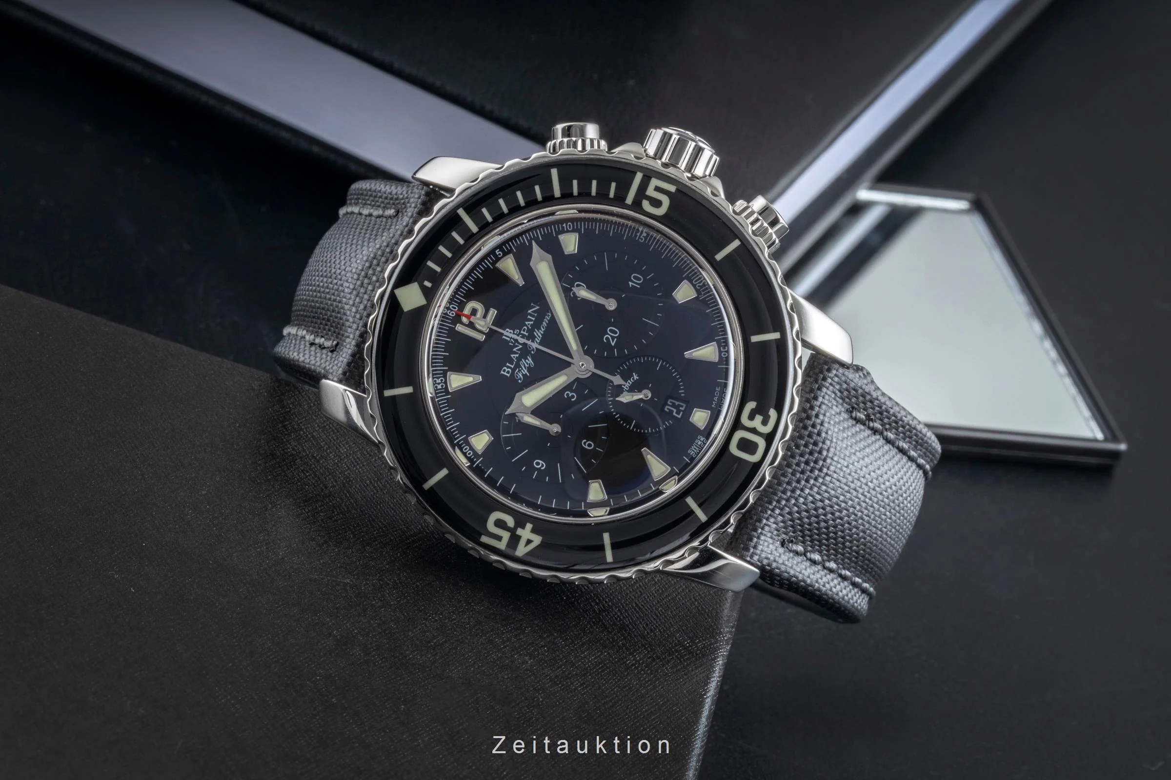 Blancpain Fifty Fathoms chronograph steel automatic men's watch 5085F 1130 52B LP: 21250EUR  [2505942] - Image 3