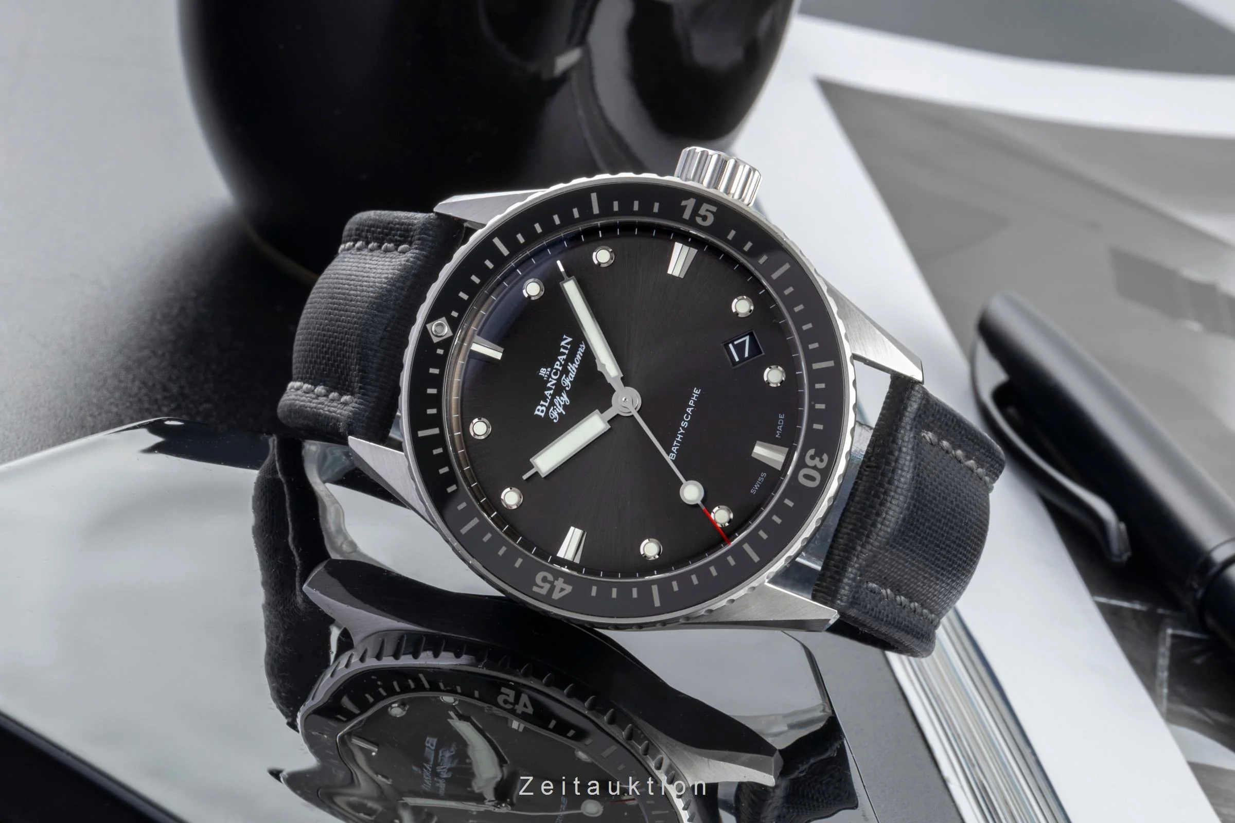 Blancpain Fifty Fathoms steel automatic men's watch 5000-1110-B52A LP: 12050EUR  [2506458] - Image 3