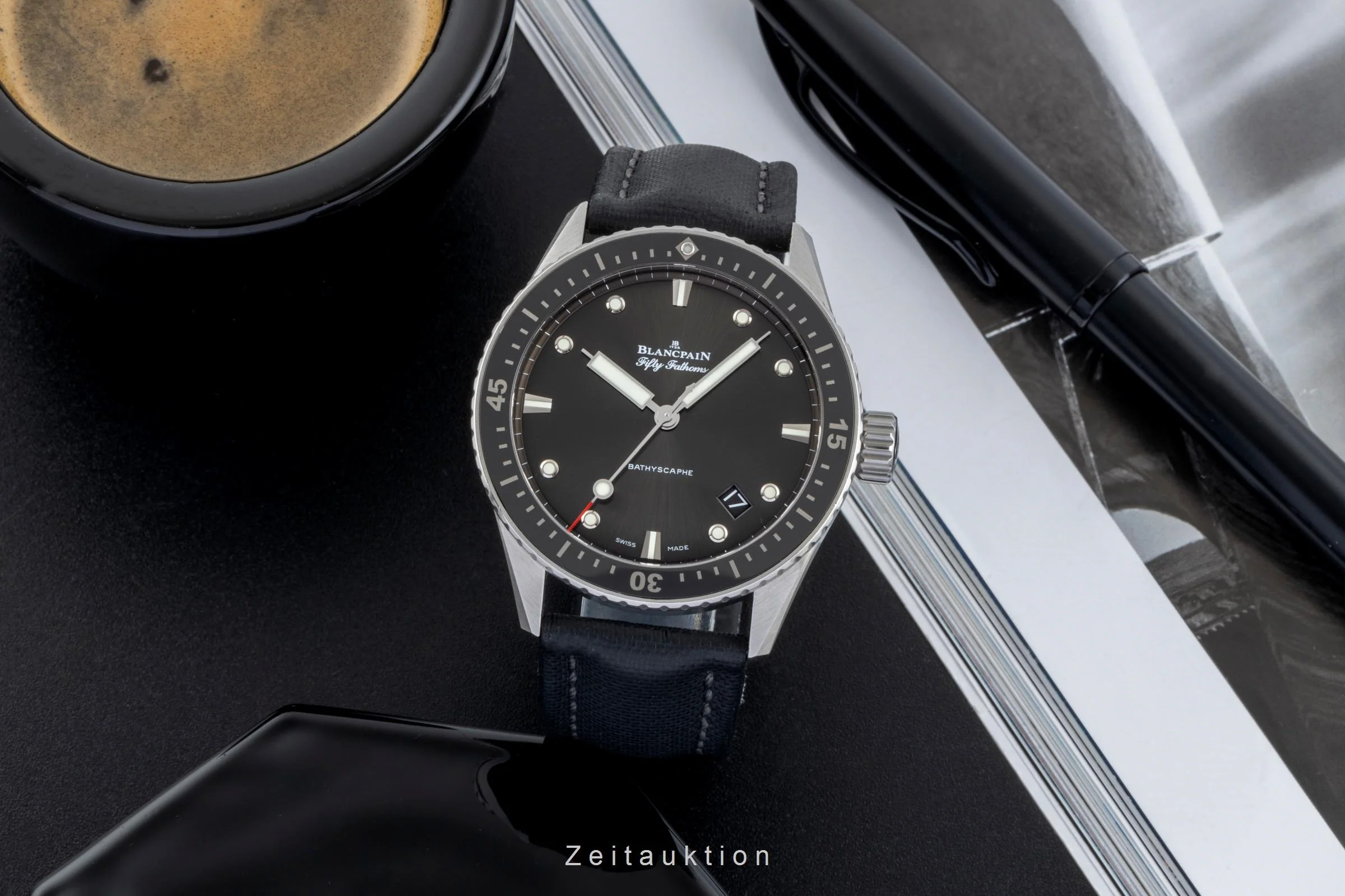 Blancpain Fifty Fathoms steel automatic men's watch 5000-1110-B52A LP: 12050EUR  [2506458] - Image 4