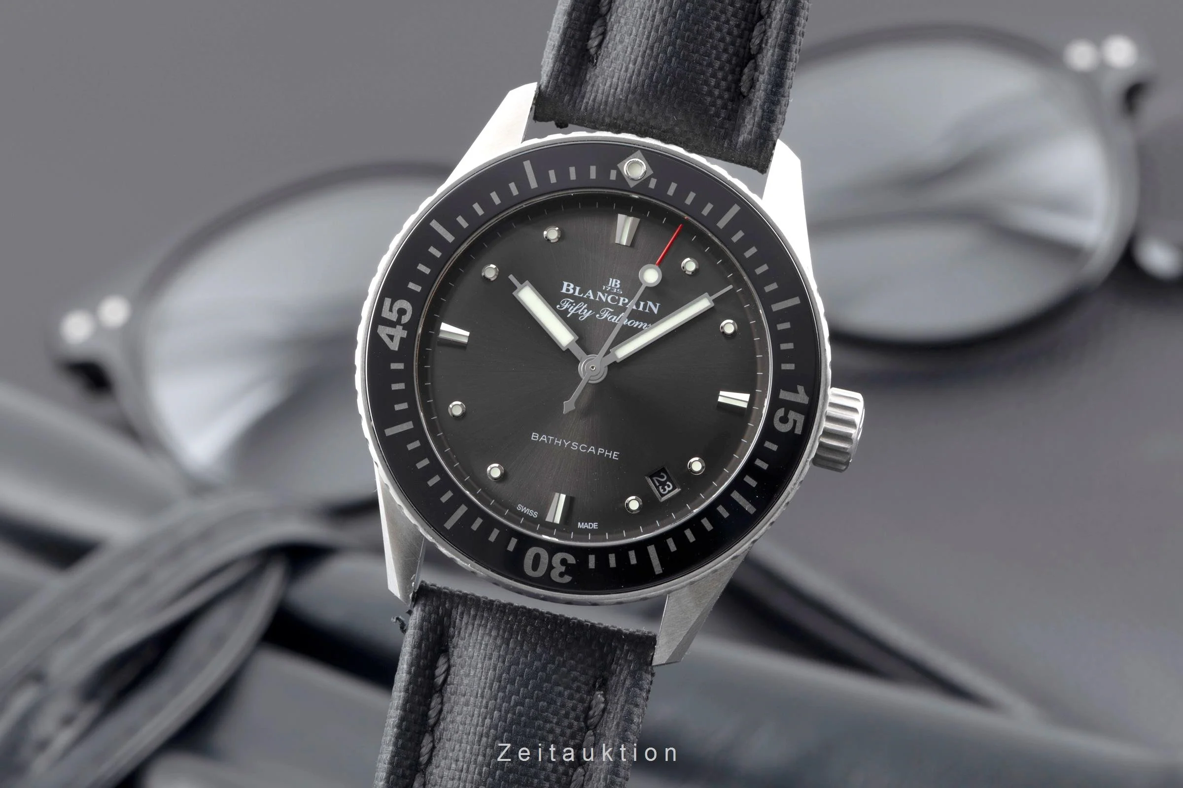 Blancpain Fifty Fathoms steel automatic men's watch 5100B 1110 B52A  [2600773] - Image 2