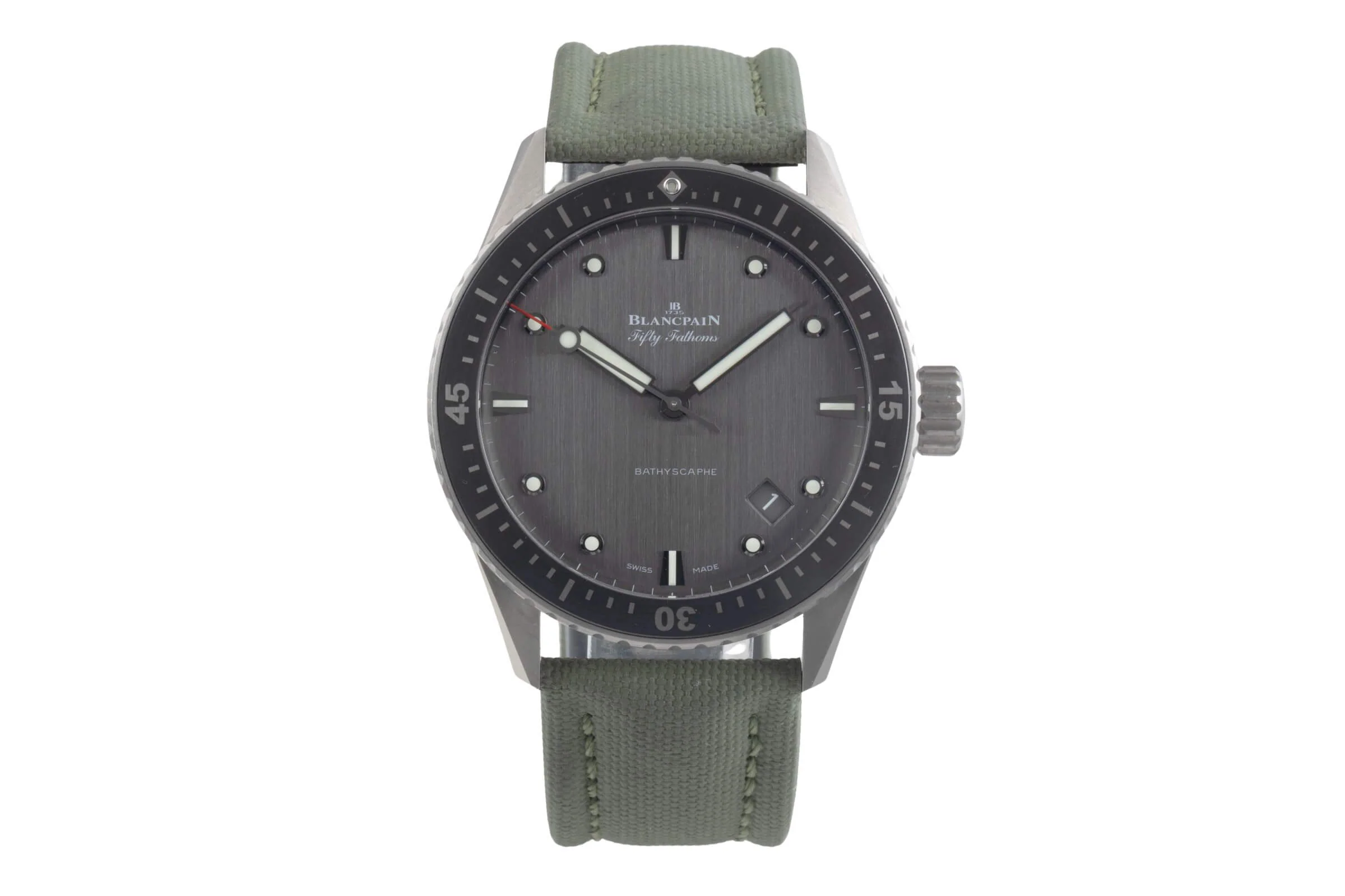 Blancpain Fifty Fathoms titanium automatic men's watch 5000-1210-G52A LP: 13300EUR  [2500642] - Image 5