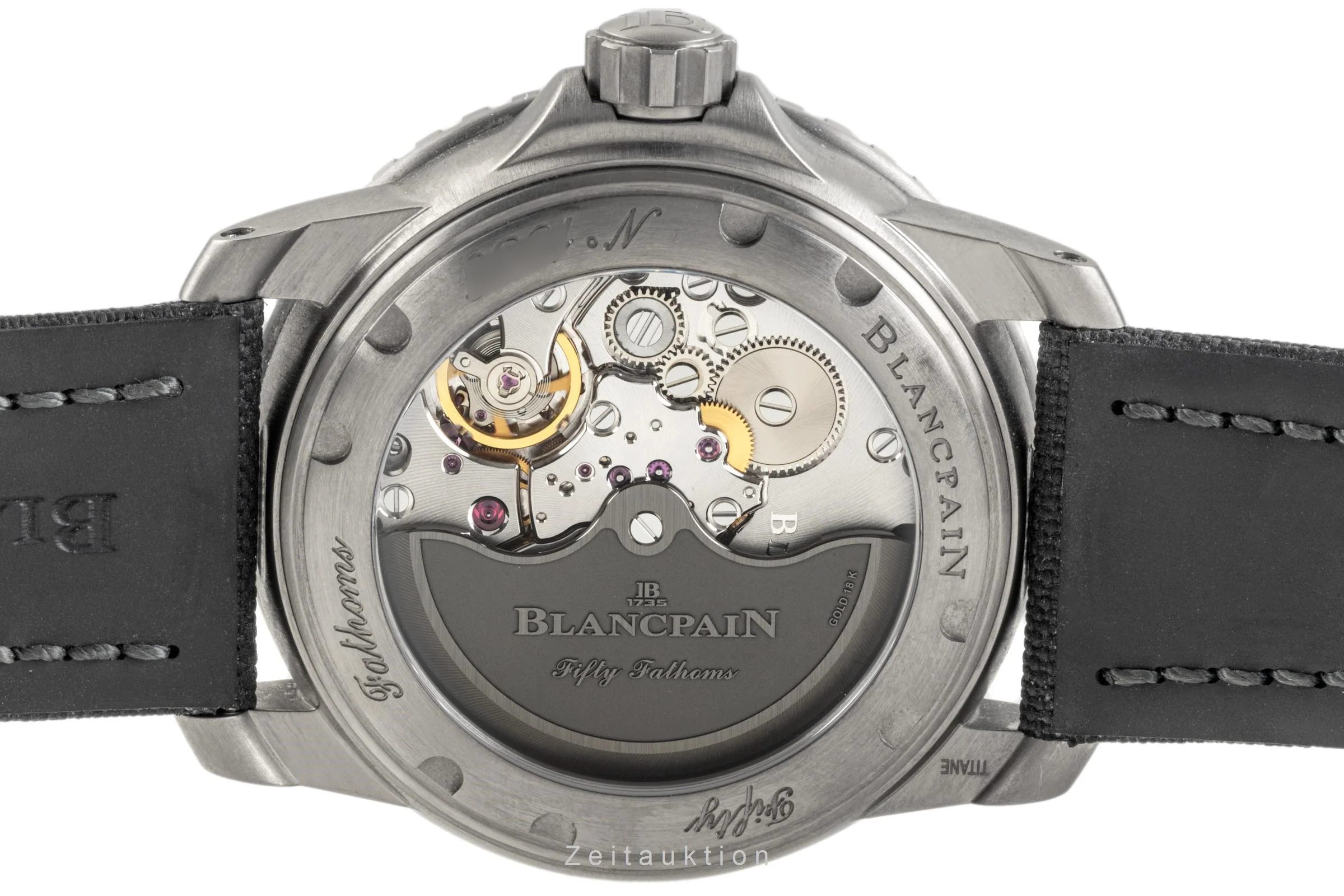 Blancpain Fifty Fathoms titanium automatic men's watch 5015-12B30-B52A LP: 18500EUR  [2302336] - Image 11