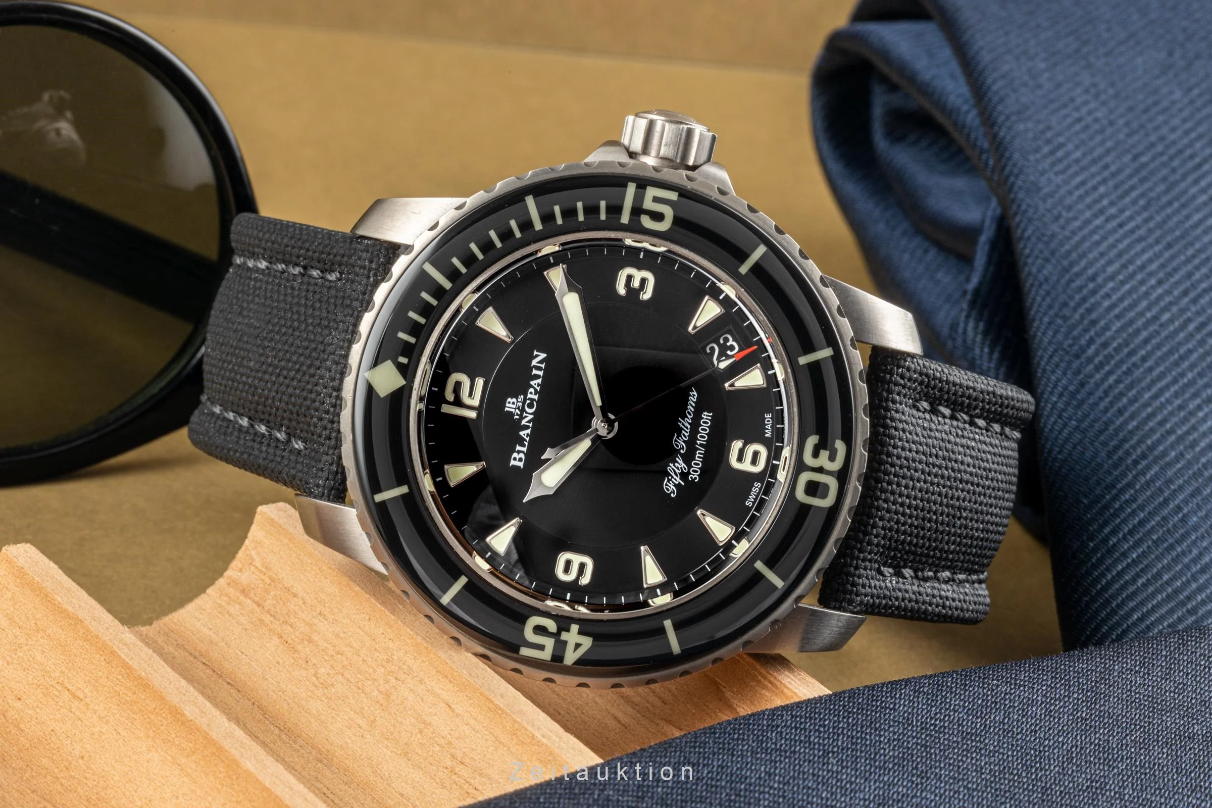 Blancpain Fifty Fathoms titanium automatic men's watch 5015-12B30-B52A LP: 18500EUR  [2302336] - Image 2