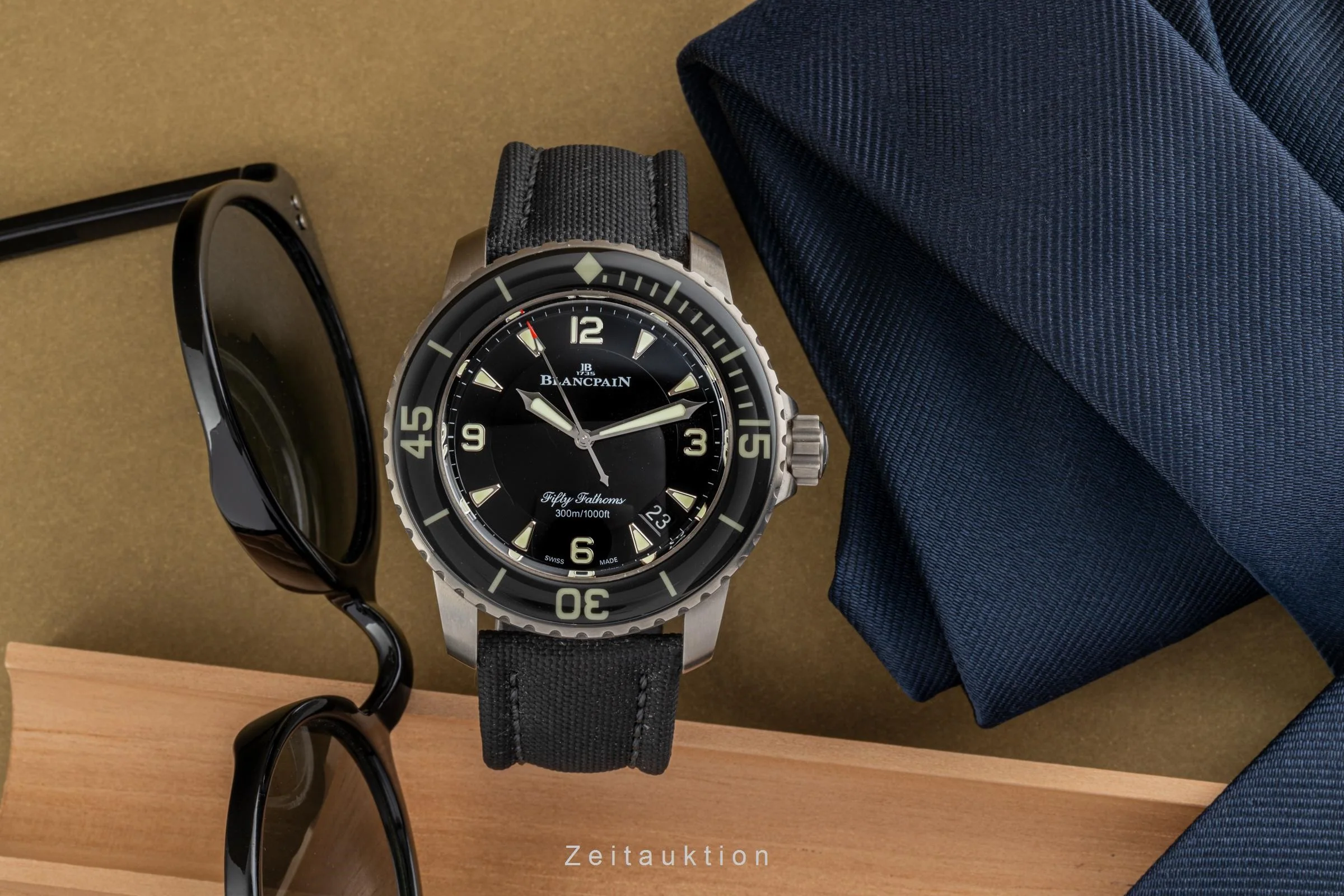 Blancpain Fifty Fathoms titanium automatic men's watch 5015-12B30-B52A LP: 18500EUR  [2302336] - Image 3
