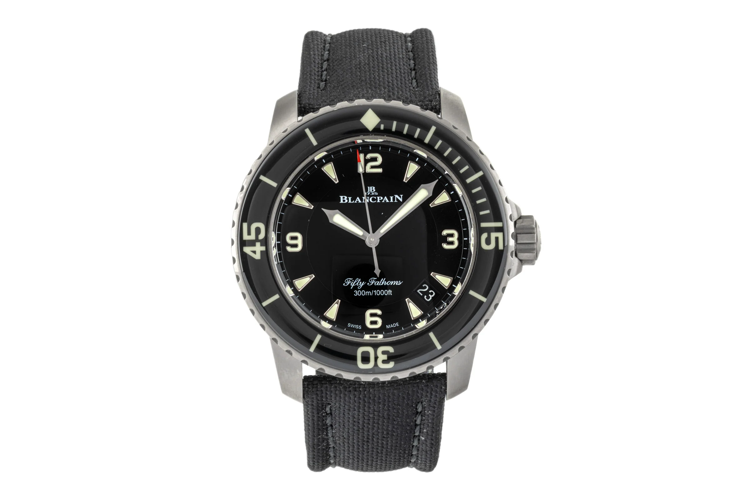 Blancpain Fifty Fathoms titanium automatic men's watch 5015-12B30-B52A LP: 18500EUR  [2302336] - Image 4