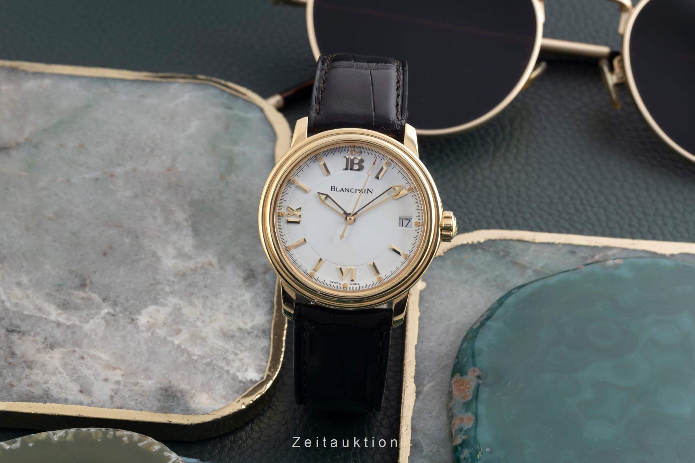 Blancpain Leman 18 ct gold automatic men's watch 2100-1418-53 LP: 19050EUR  [2502003] - Image 4