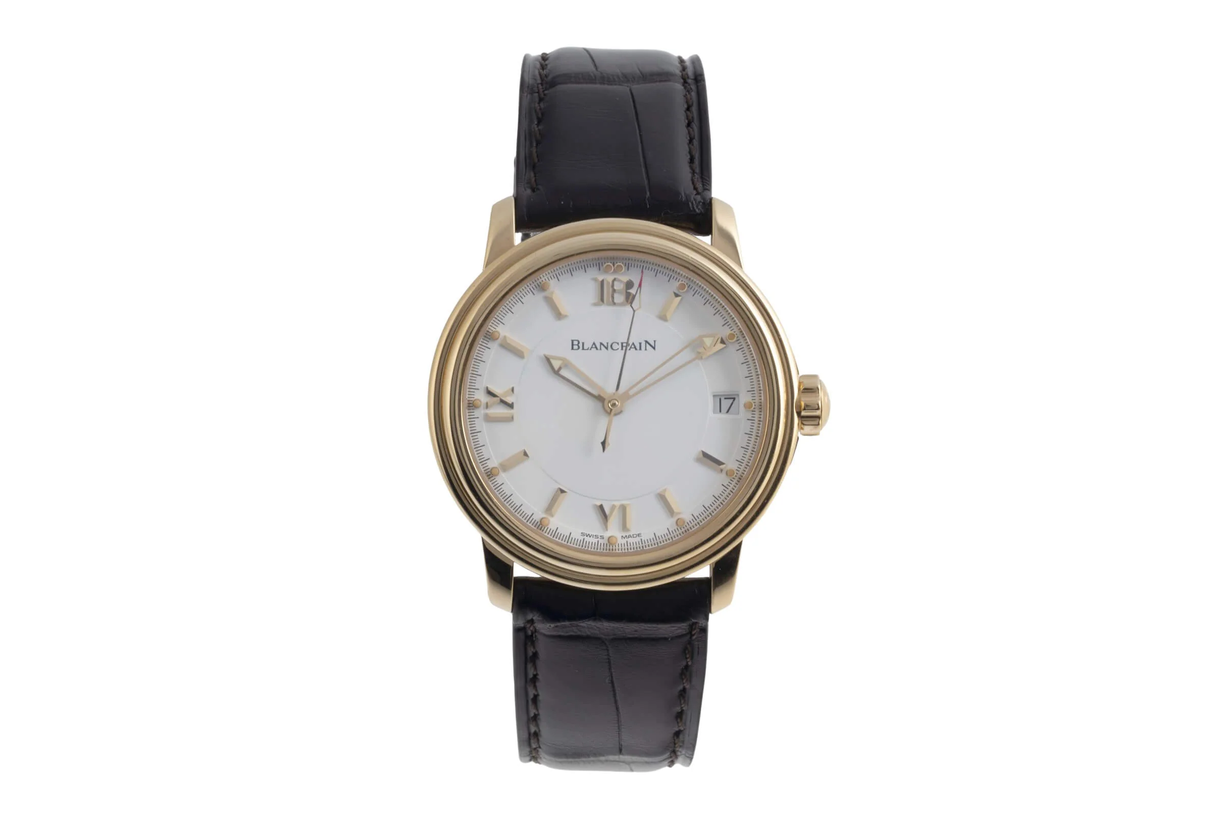 Blancpain Leman 18 ct gold automatic men's watch 2100-1418-53 LP: 19050EUR  [2502003] - Image 5