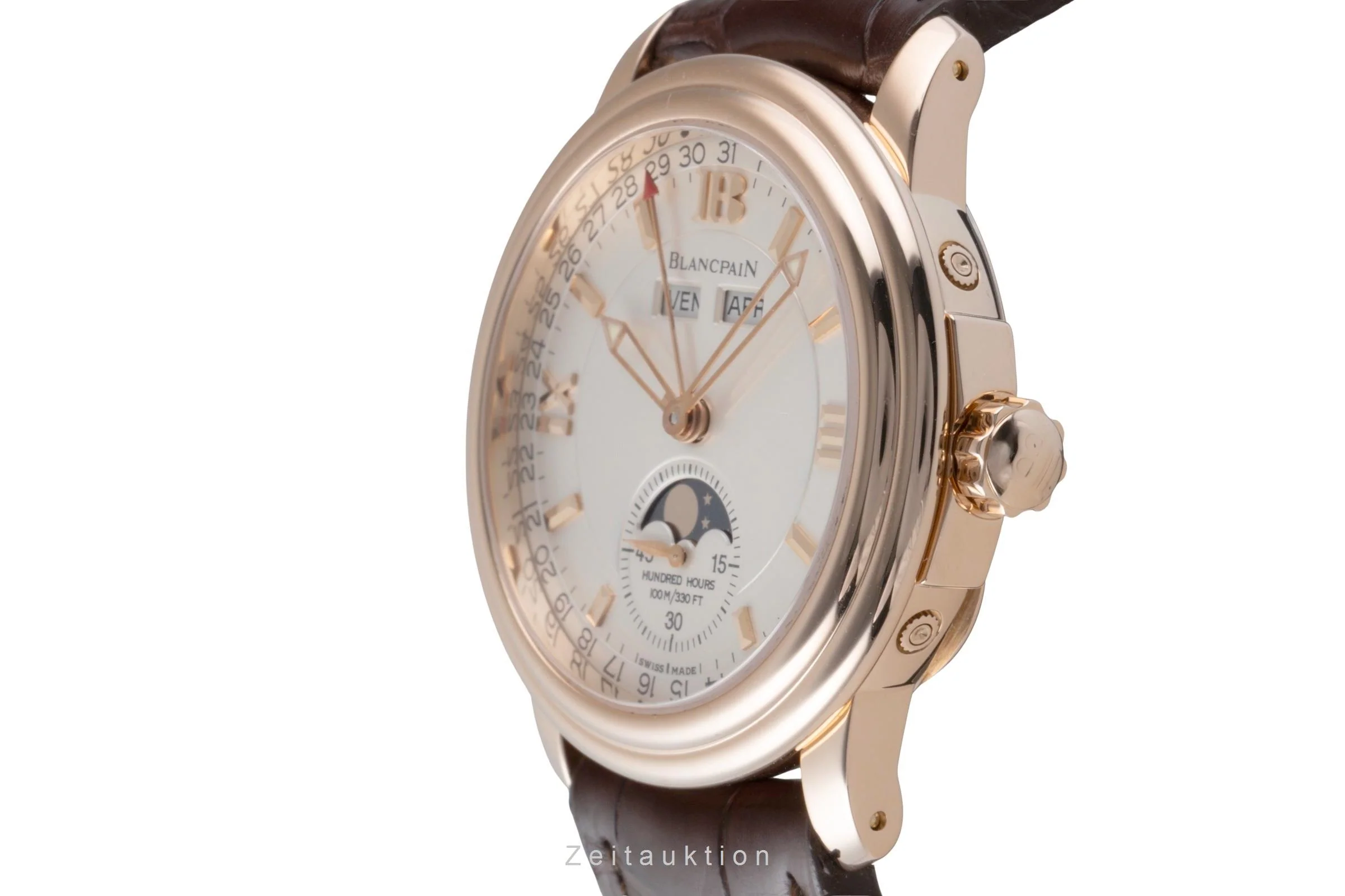 Blancpain Leman 18 ct red gold automatic men's watch 3563-3642 Limited  [2506482] - Image 7