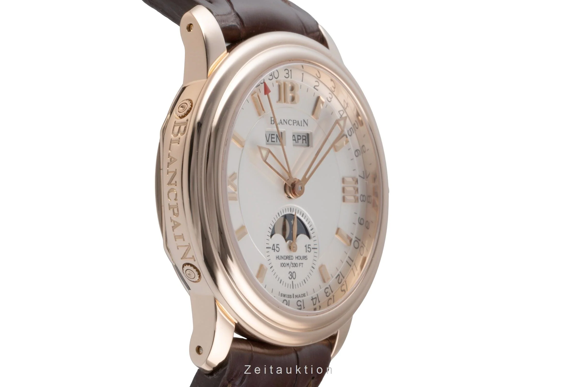Blancpain Leman 18 ct red gold automatic men's watch 3563-3642 Limited  [2506482] - Image 8
