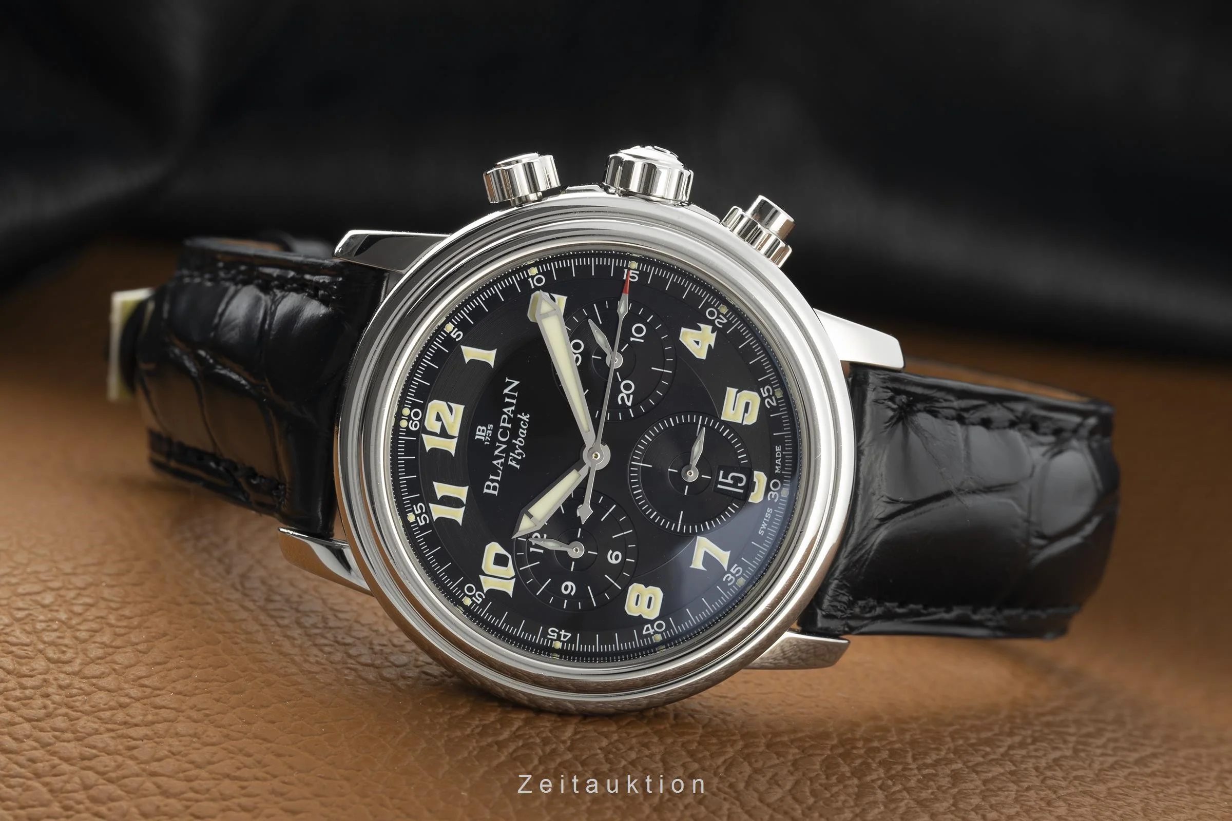 Blancpain Leman chronograph steel automatic men's watch 2185F-1130  [2103511] - Image 2
