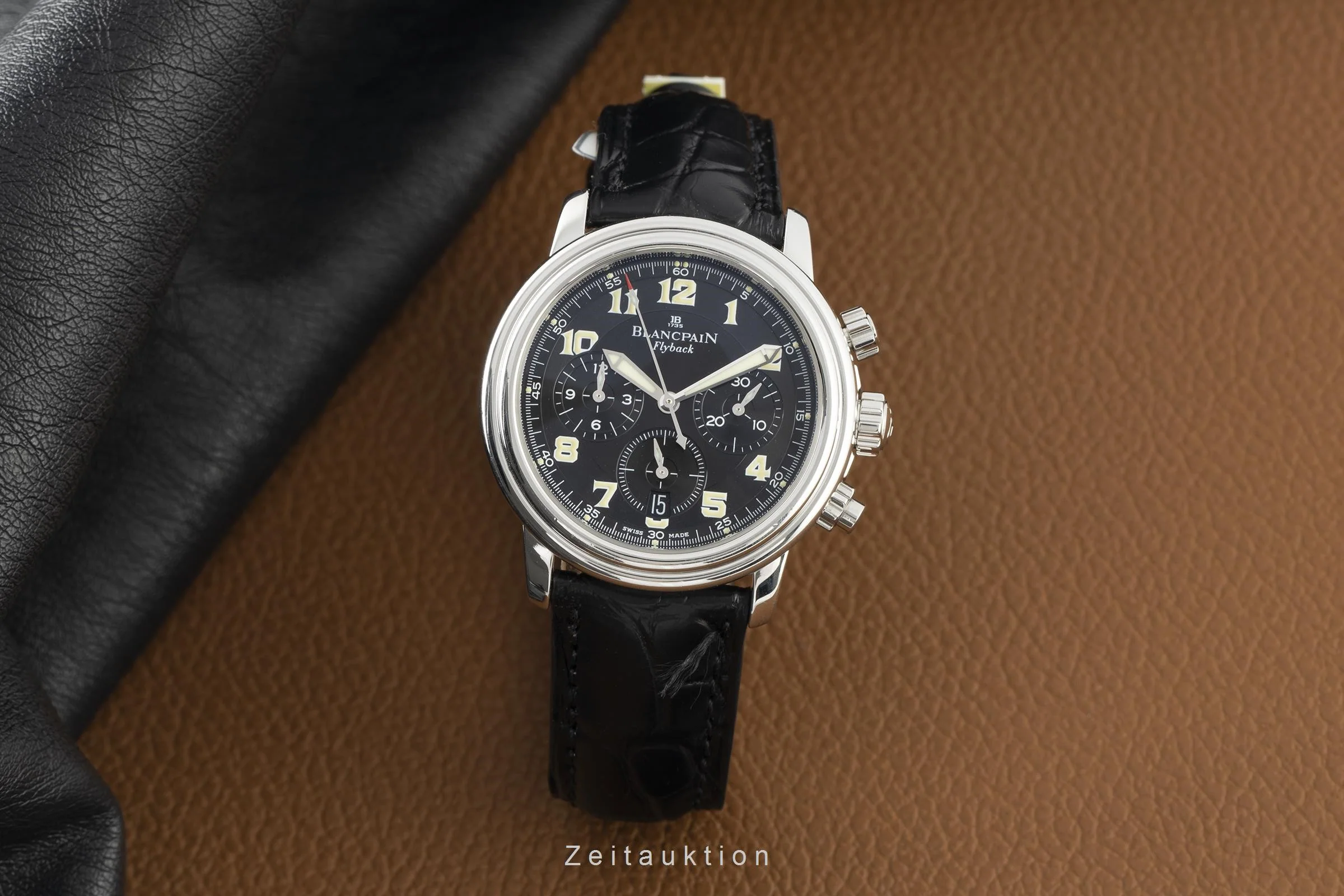 Blancpain Leman chronograph steel automatic men's watch 2185F-1130  [2103511] - Image 3