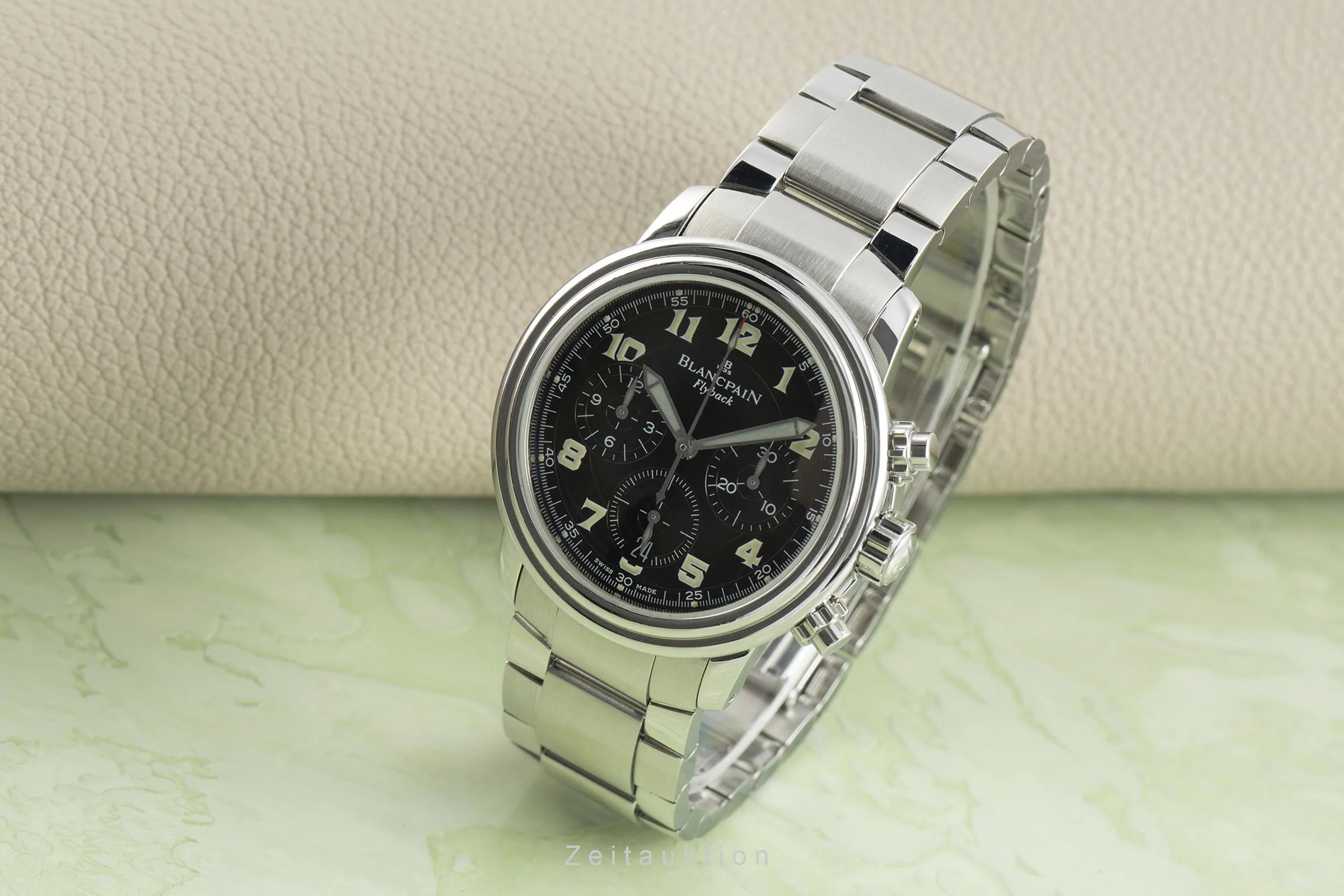 Blancpain Leman chronograph steel automatic men's watch 2185F,1130F  [2108858] - Image 3