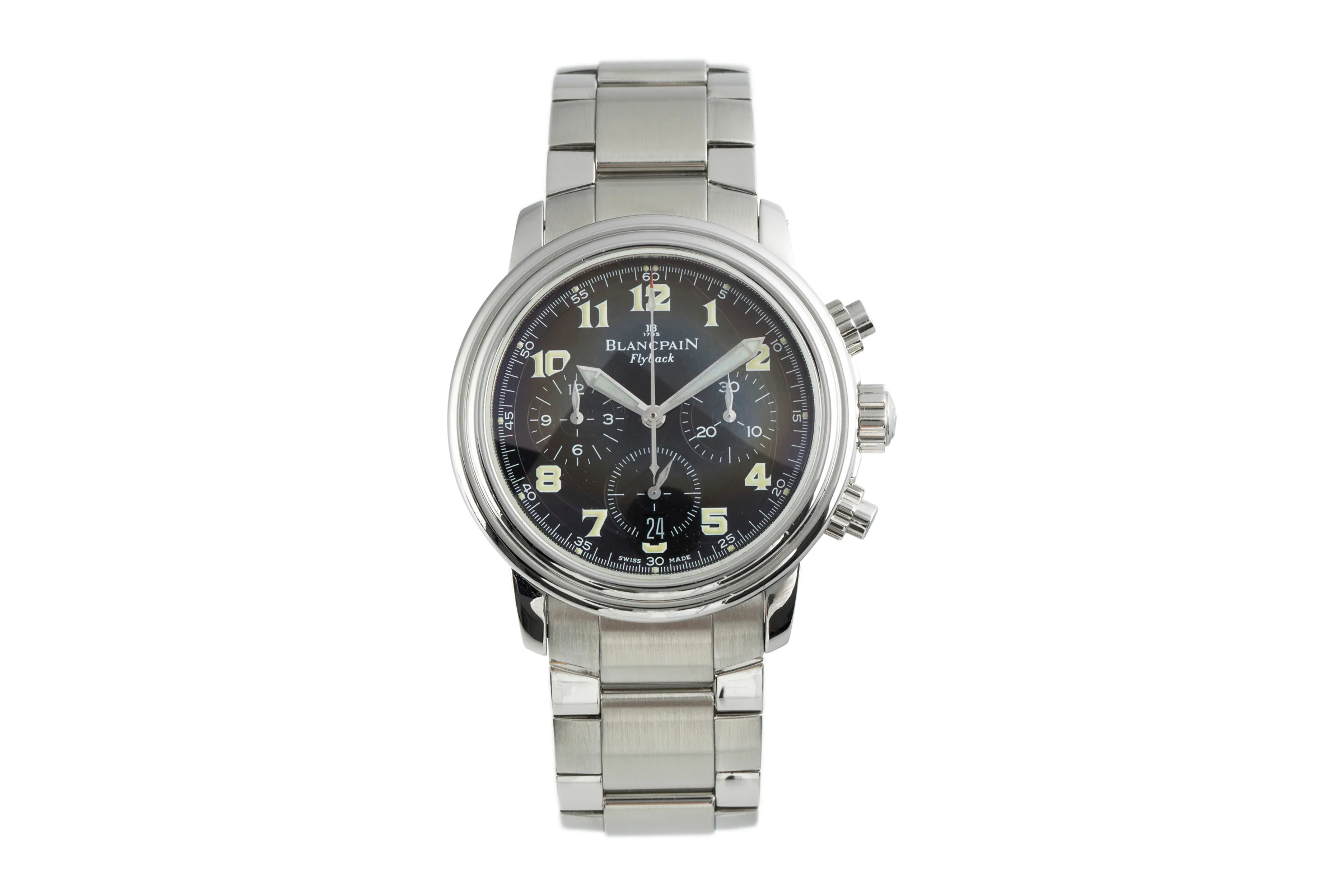 Blancpain Leman chronograph steel automatic men's watch 2185F,1130F  [2108858] - Image 4