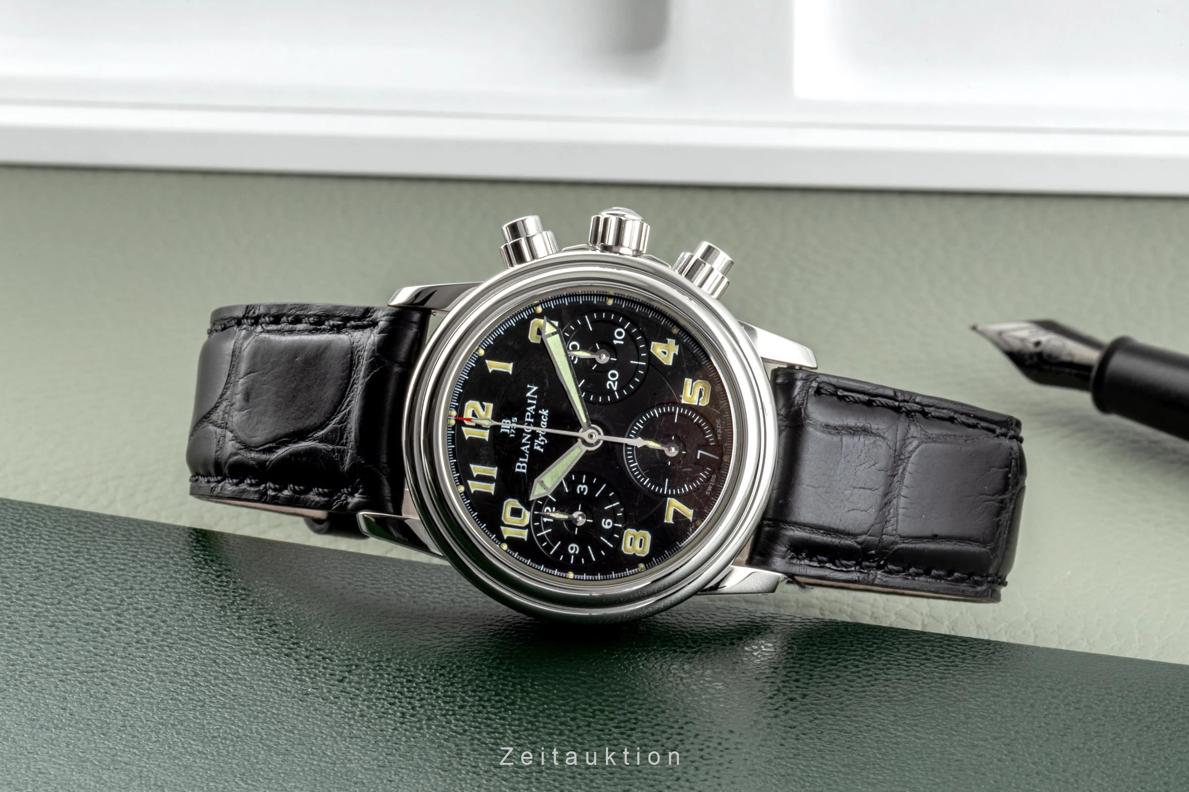 Blancpain Leman chronograph steel automatic men's watch 2385F  [2207065] - Image 3