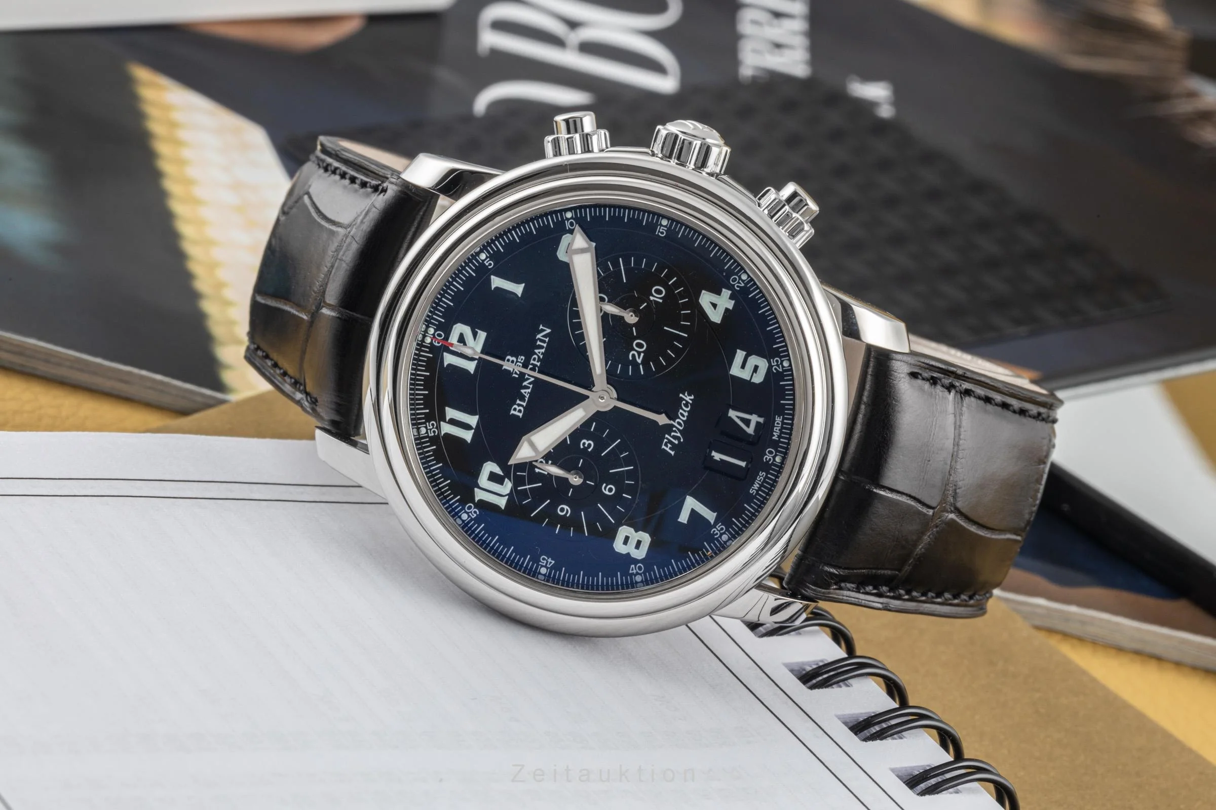 Blancpain Leman chronograph steel automatic men's watch 2885F-1130-53B  [2305490] - Image 2