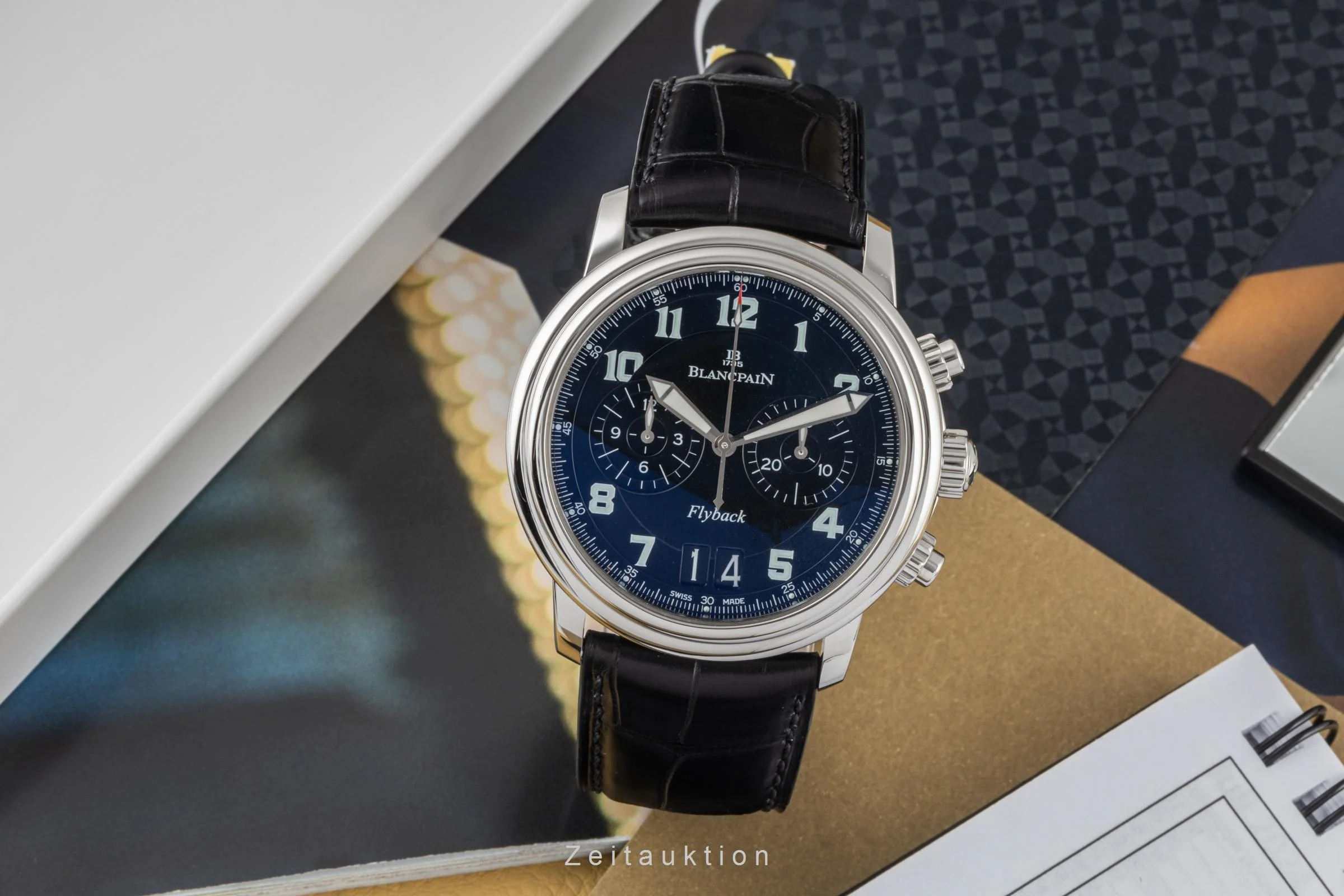 Blancpain Leman chronograph steel automatic men's watch 2885F-1130-53B  [2305490] - Image 3