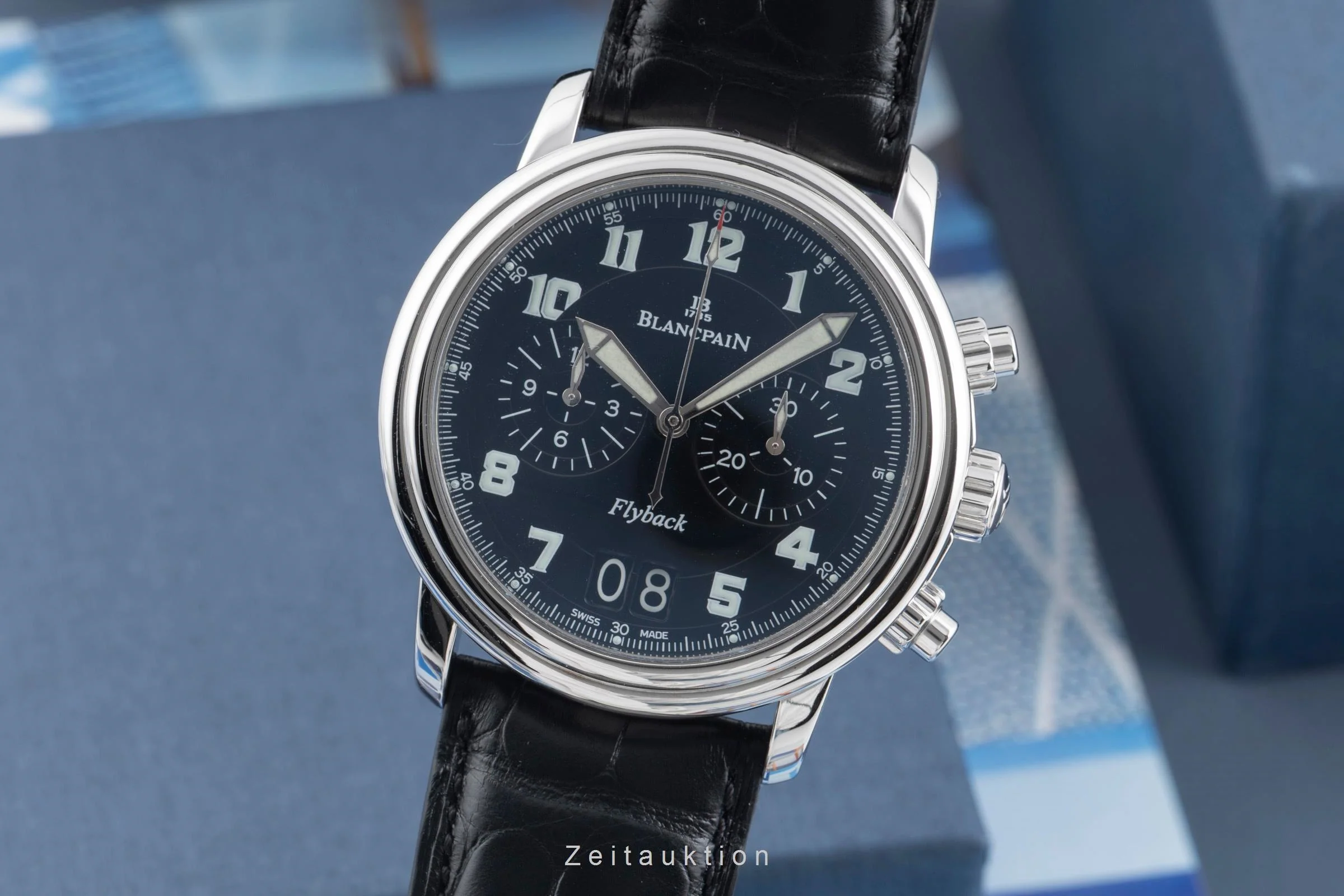 Blancpain Leman chronograph steel automatic men's watch 2885F-1130-53B  [2600360] - Image 2