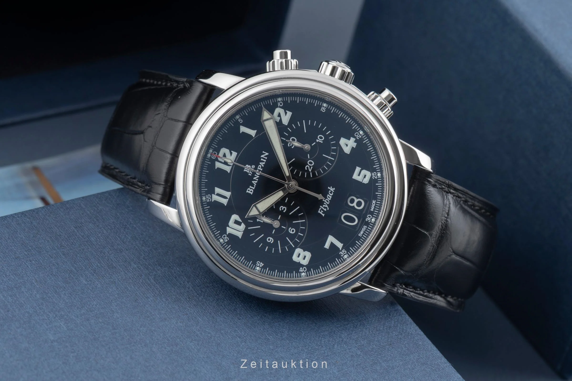Blancpain Leman chronograph steel automatic men's watch 2885F-1130-53B  [2600360] - Image 3
