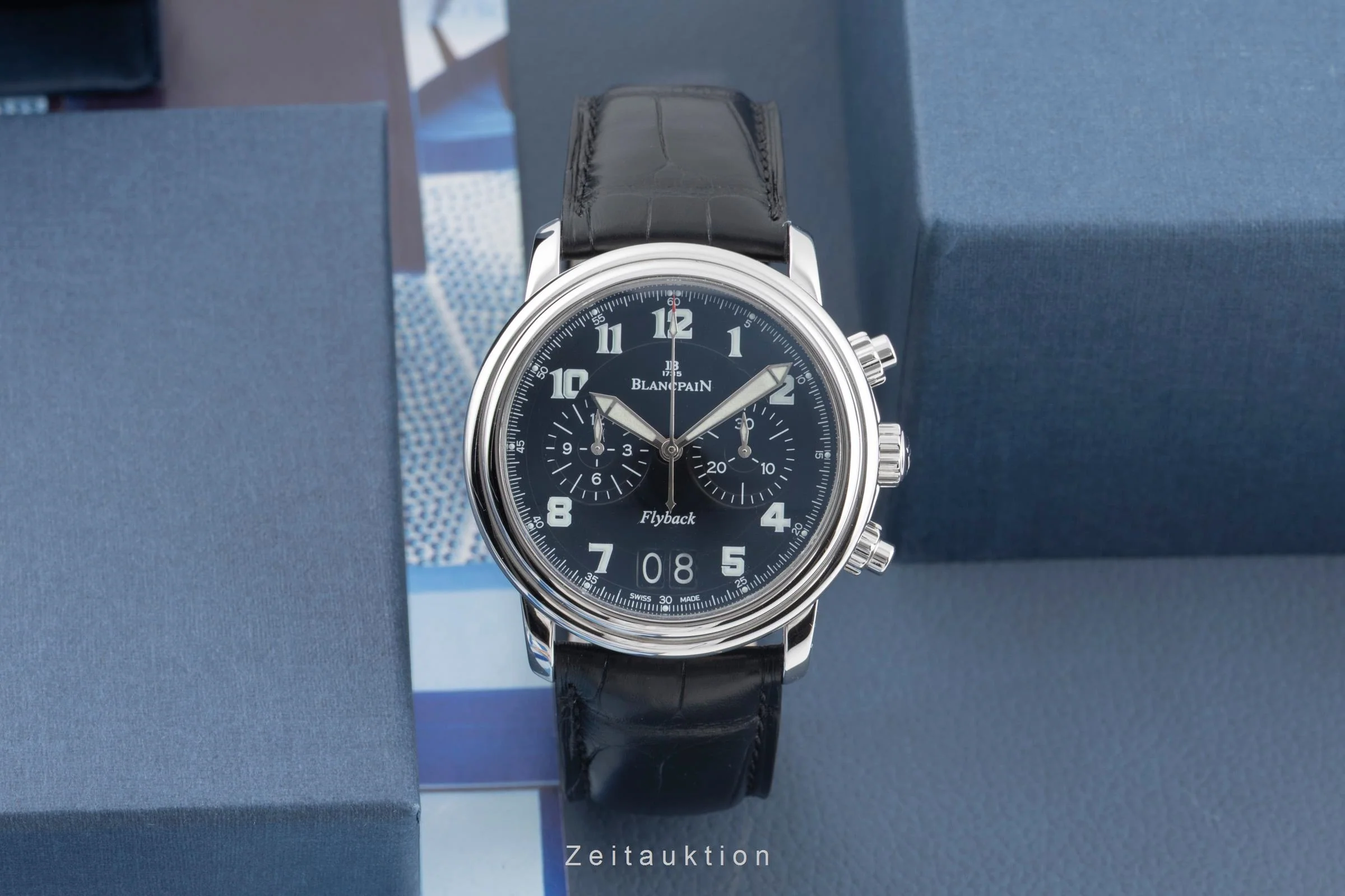 Blancpain Leman chronograph steel automatic men's watch 2885F-1130-53B  [2600360] - Image 4