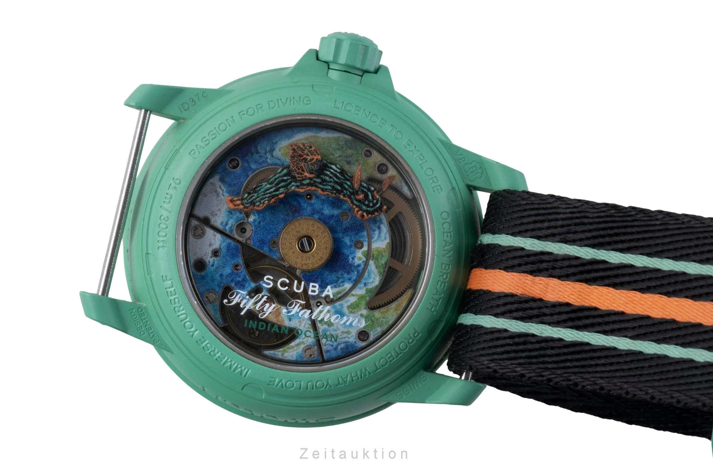 Blancpain Swatch Scuba Fifty Fathoms plastic automatic men's watch SO35I100  [2507457] - Image 11