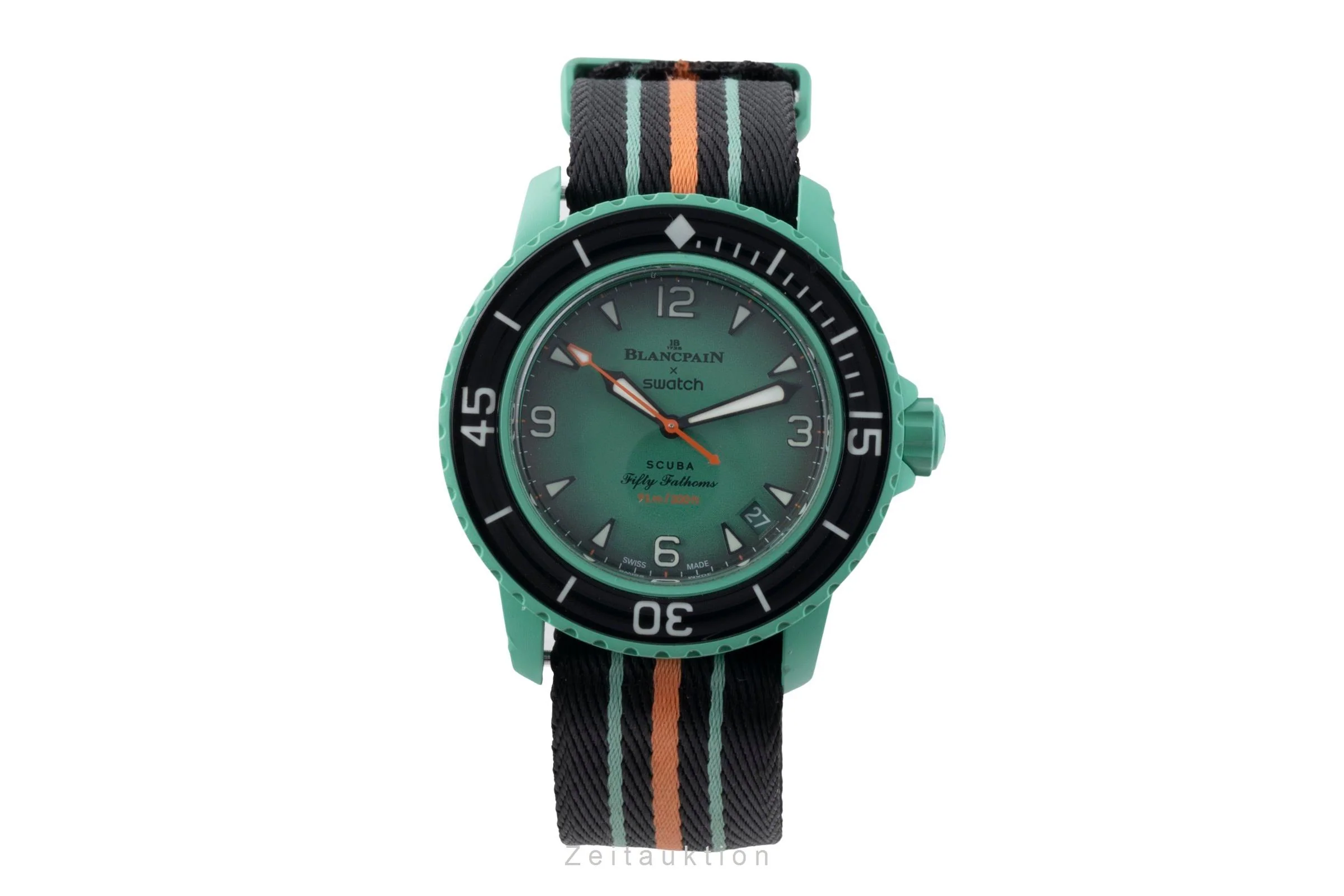 Blancpain Swatch Scuba Fifty Fathoms plastic automatic men's watch SO35I100  [2507457] - Image 5