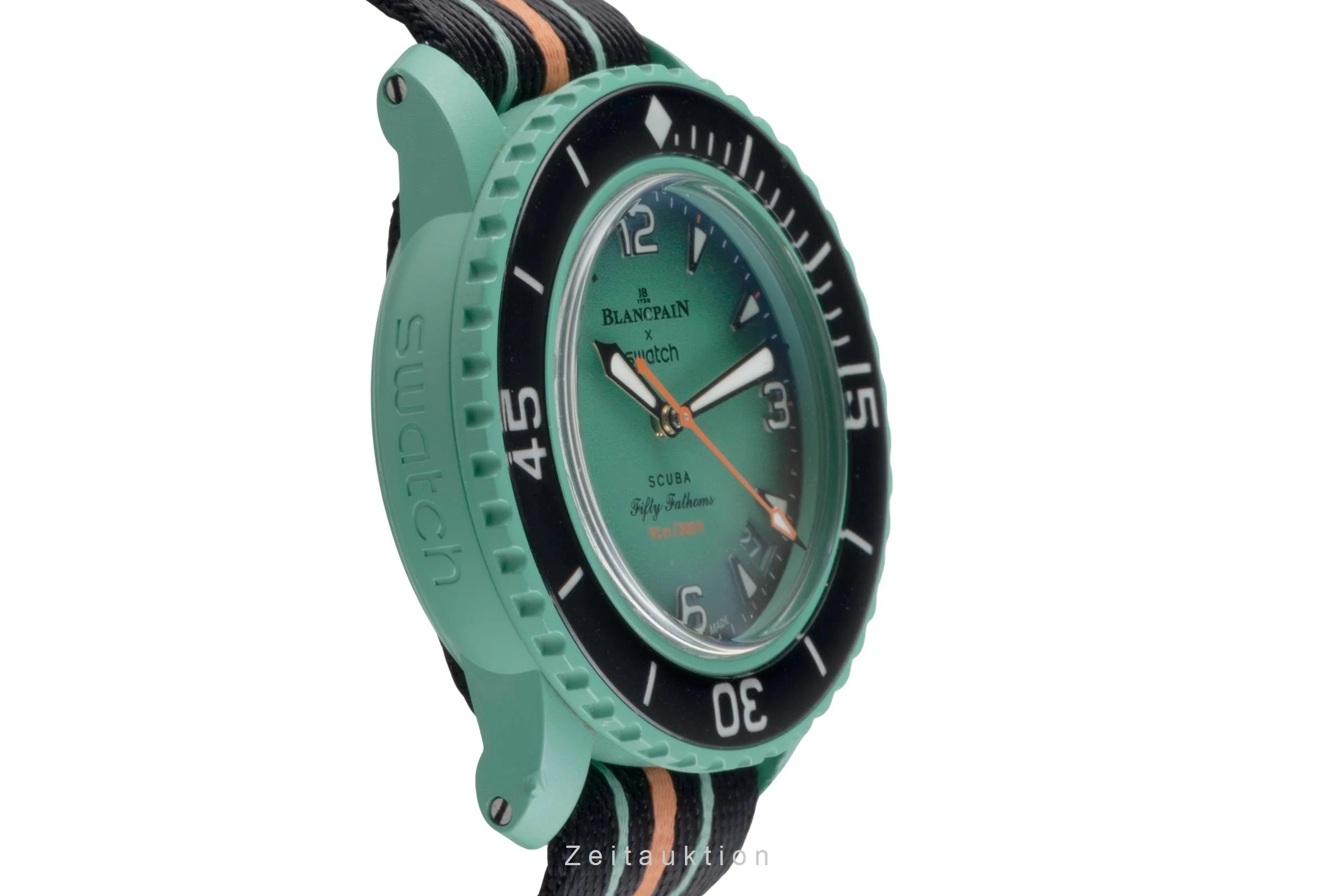 Blancpain Swatch Scuba Fifty Fathoms plastic automatic men's watch SO35I100  [2507457] - Image 8