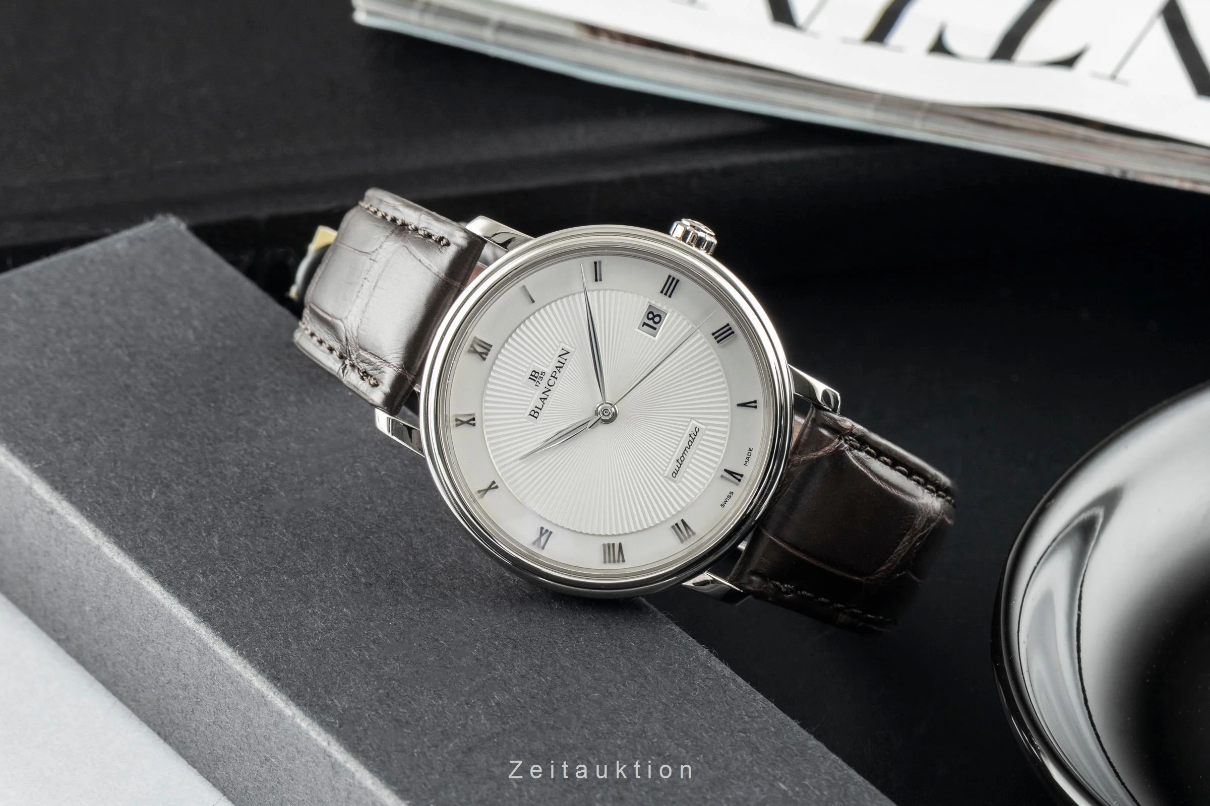 Blancpain Ultraflach 18 ct white gold automatic men's watch 6223A-1542-55B Limited  [2502253] - Image 3