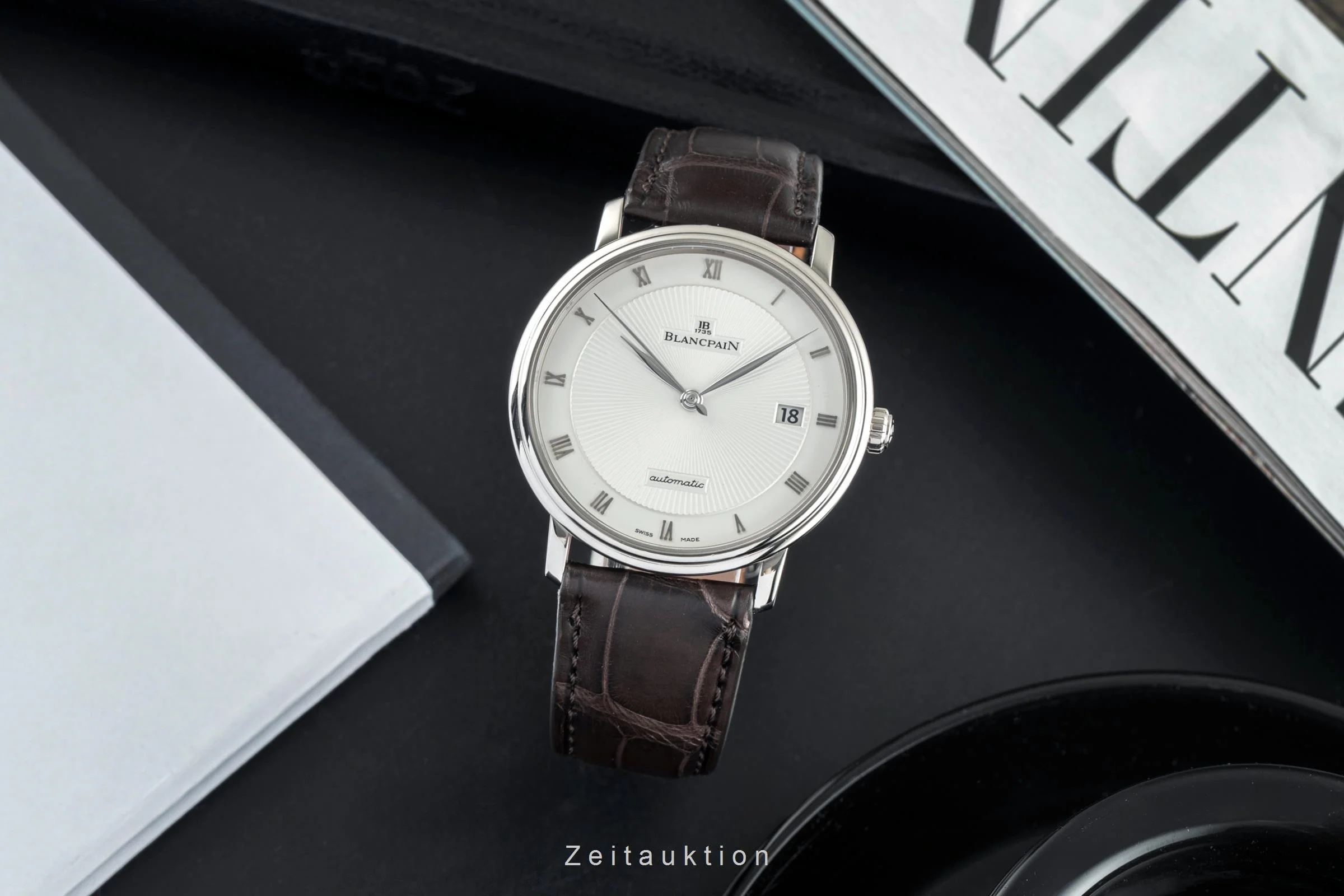 Blancpain Ultraflach 18 ct white gold automatic men's watch 6223A-1542-55B Limited  [2502253] - Image 4