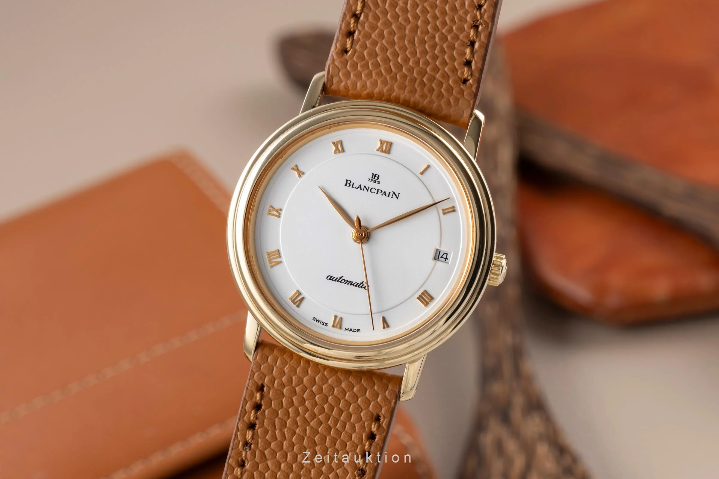 Blancpain Villeret 18 ct gold automatic men's watch 1195-1418-58  [2504599] - Image 2