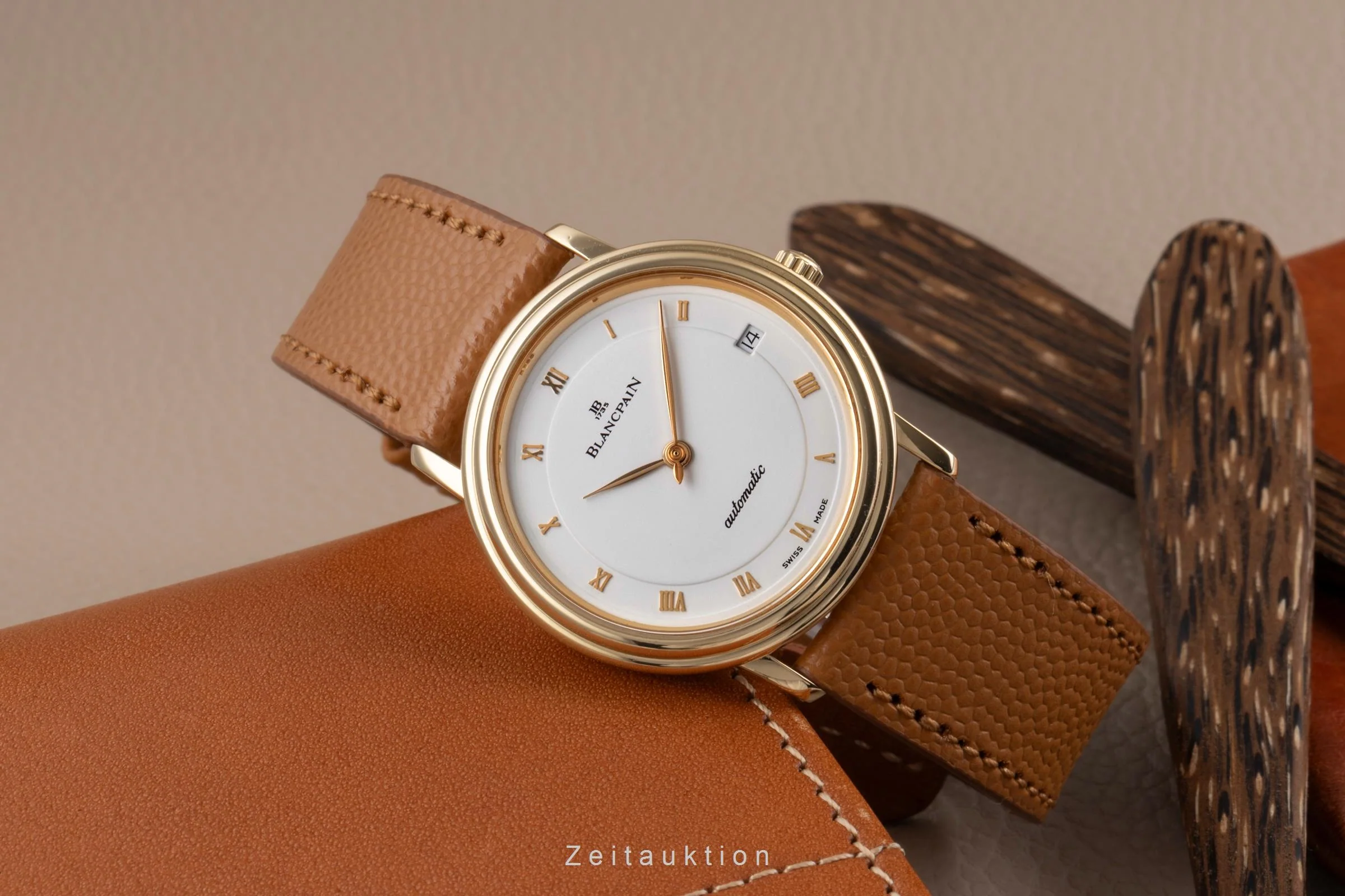 Blancpain Villeret 18 ct gold automatic men's watch 1195-1418-58  [2504599] - Image 3