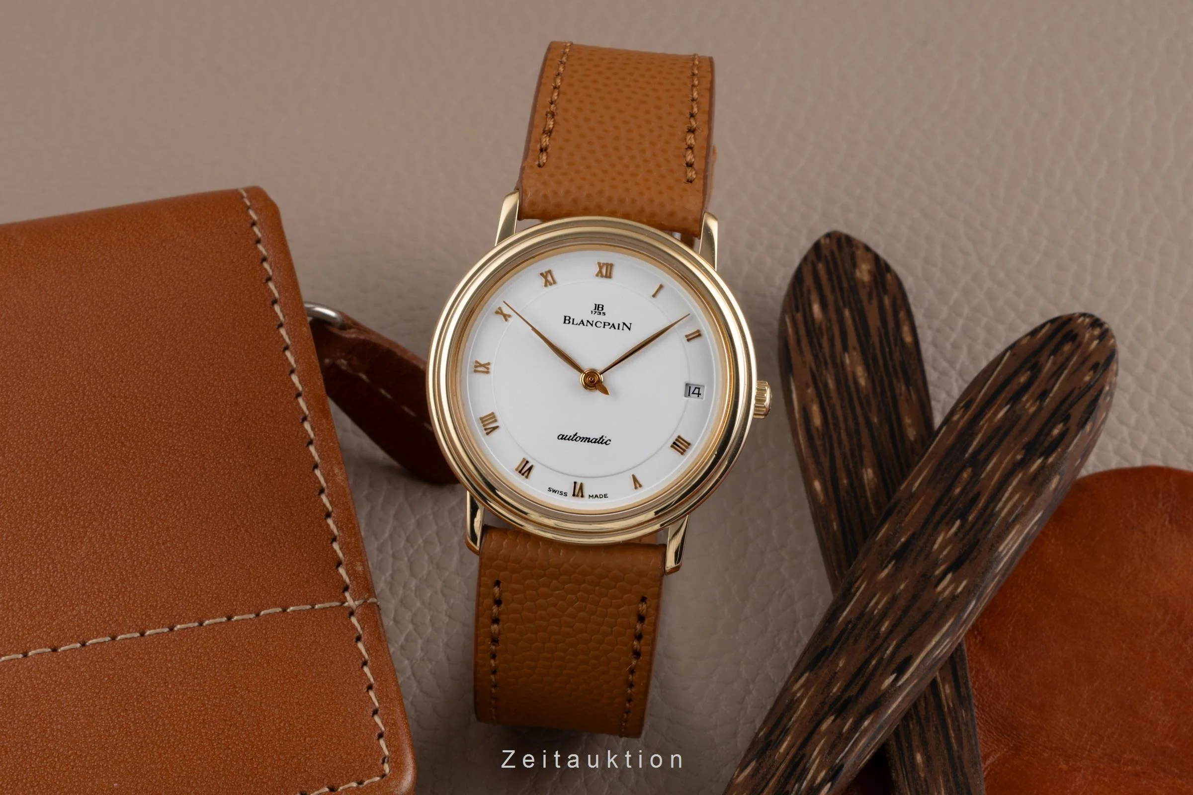 Blancpain Villeret 18 ct gold automatic men's watch 1195-1418-58  [2504599] - Image 4