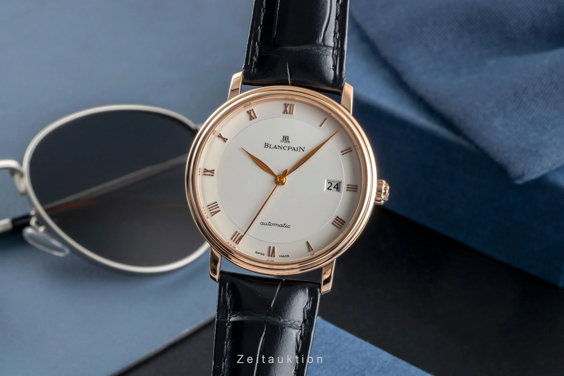 Blancpain Villeret 18 ct gold automatic men's watch 6223-3642-55A	 LP: 21250EUR  [2506890] - Image 2