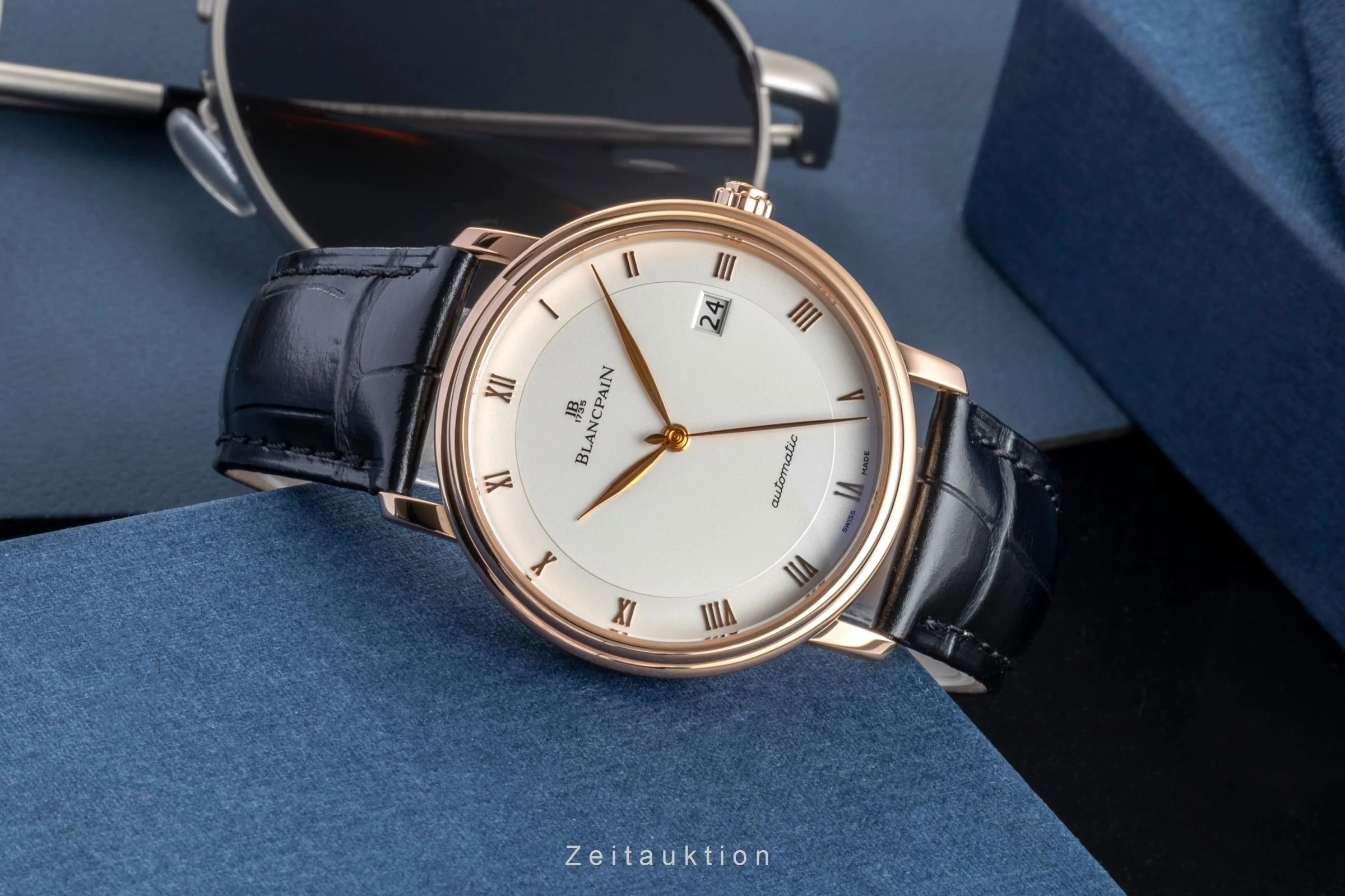 Blancpain Villeret 18 ct gold automatic men's watch 6223-3642-55A	 LP: 21250EUR  [2506890] - Image 3