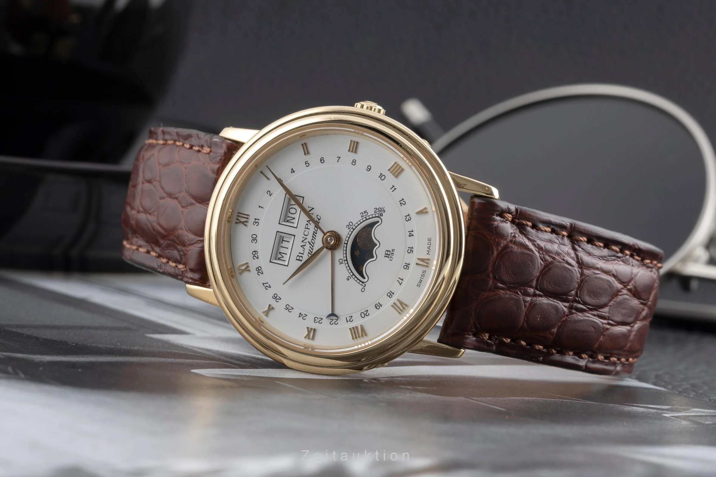 Blancpain Villeret 18 ct gold automatic men's watch 6595-1418  [2503426] - Image 3