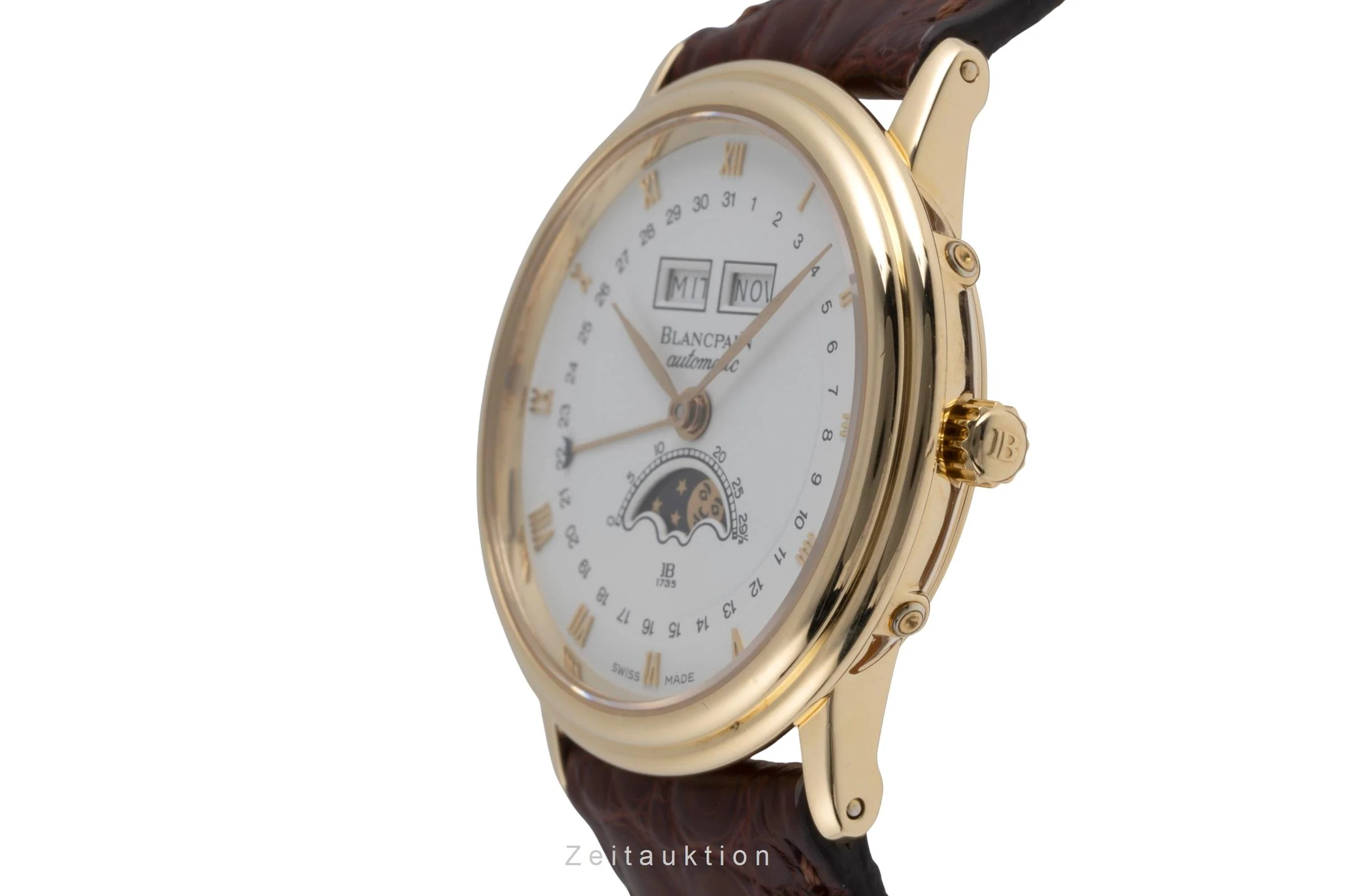 Blancpain Villeret 18 ct gold automatic men's watch 6595-1418  [2503426] - Image 7