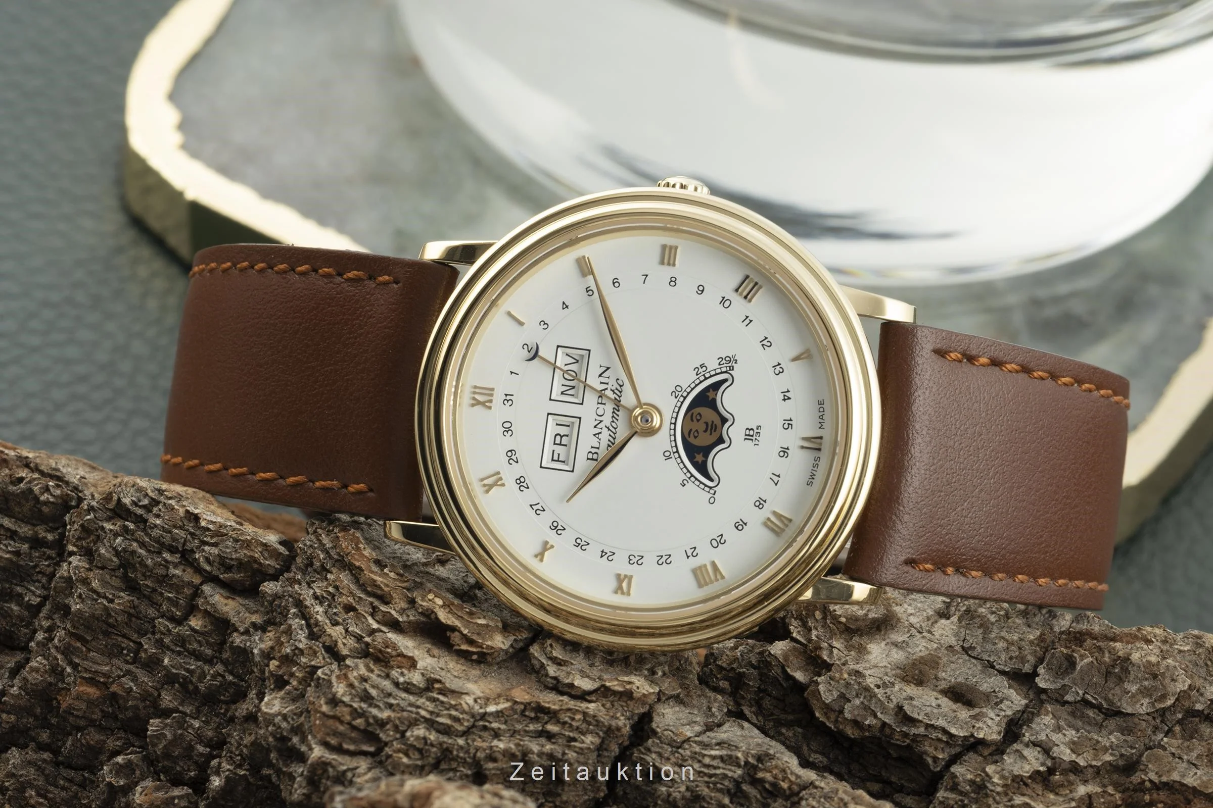 Blancpain Villeret 18 ct gold automatic men's watch 6595-1418-58  [2204530] - Image 2