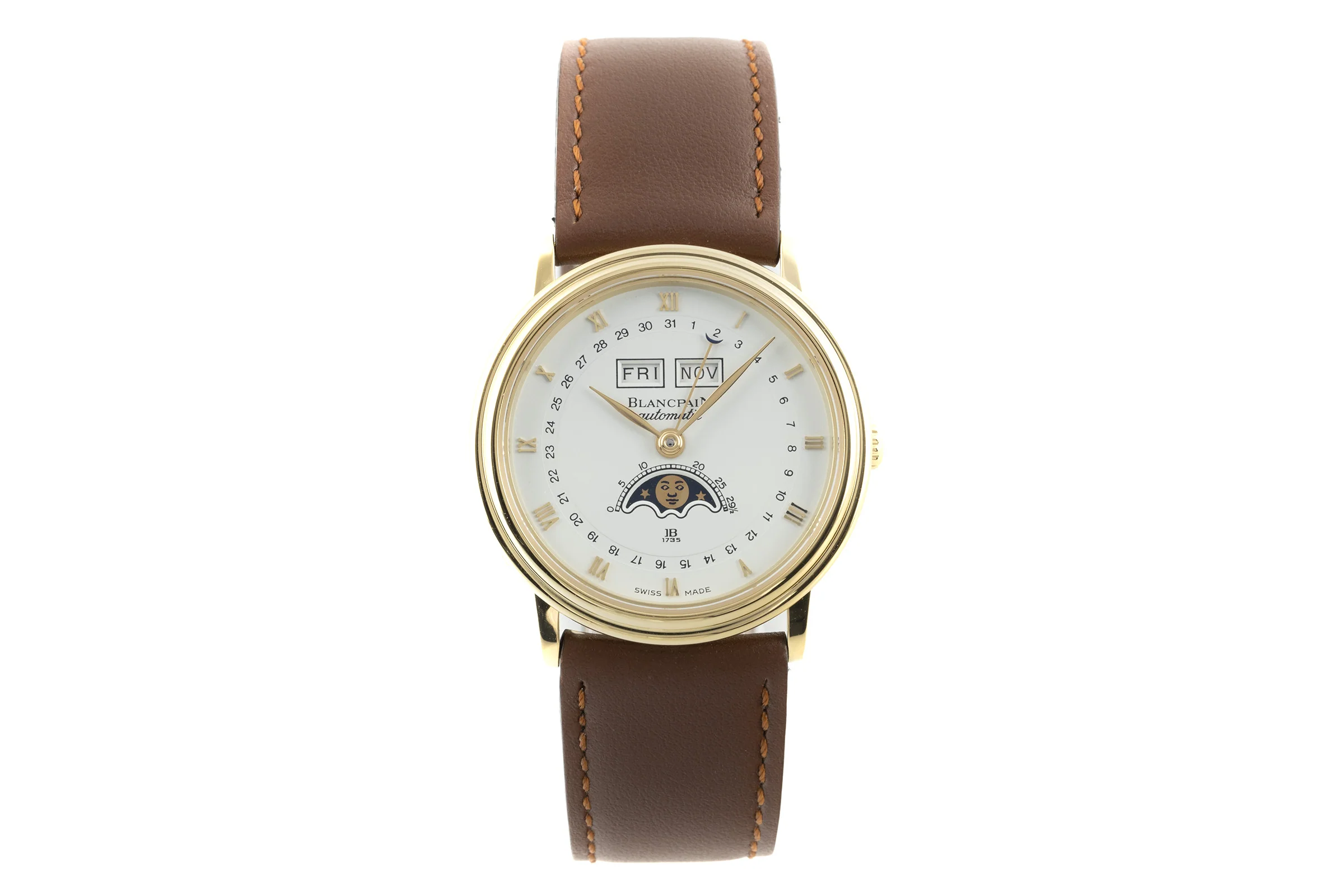 Blancpain Villeret 18 ct gold automatic men's watch 6595-1418-58  [2204530] - Image 4